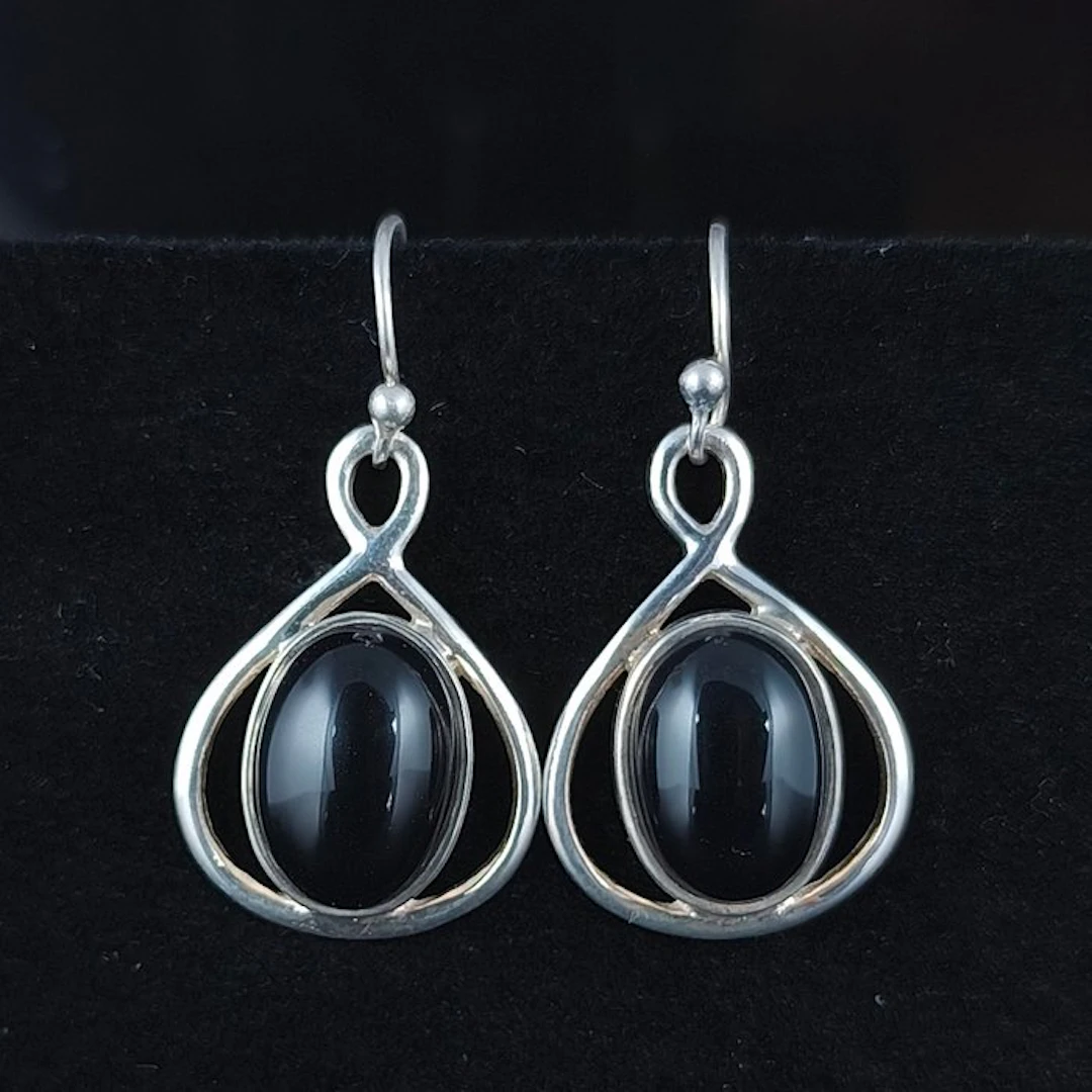 Silver - Earrings - ONIX ENERGY ABSORBER