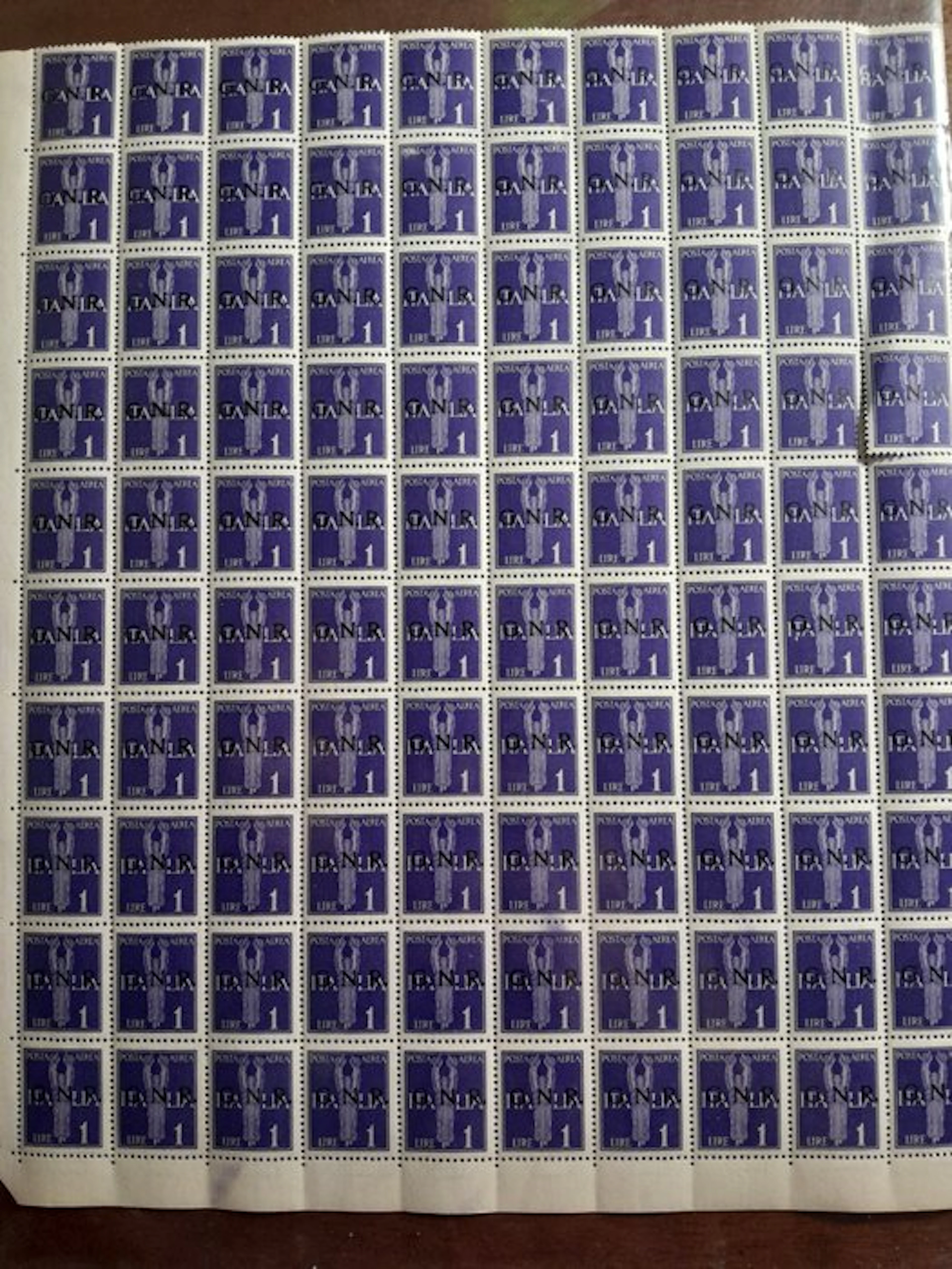 Italy 1944/1944 - Full sheets of postage stamps from the RSI period