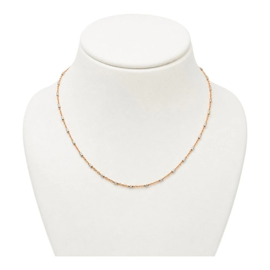 Necklace - 18 kt. White gold, Rose gold