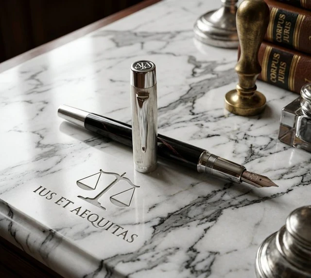 Lalex 1938 - La Legge- tappo in argento massiccio 925 - Fountain pen