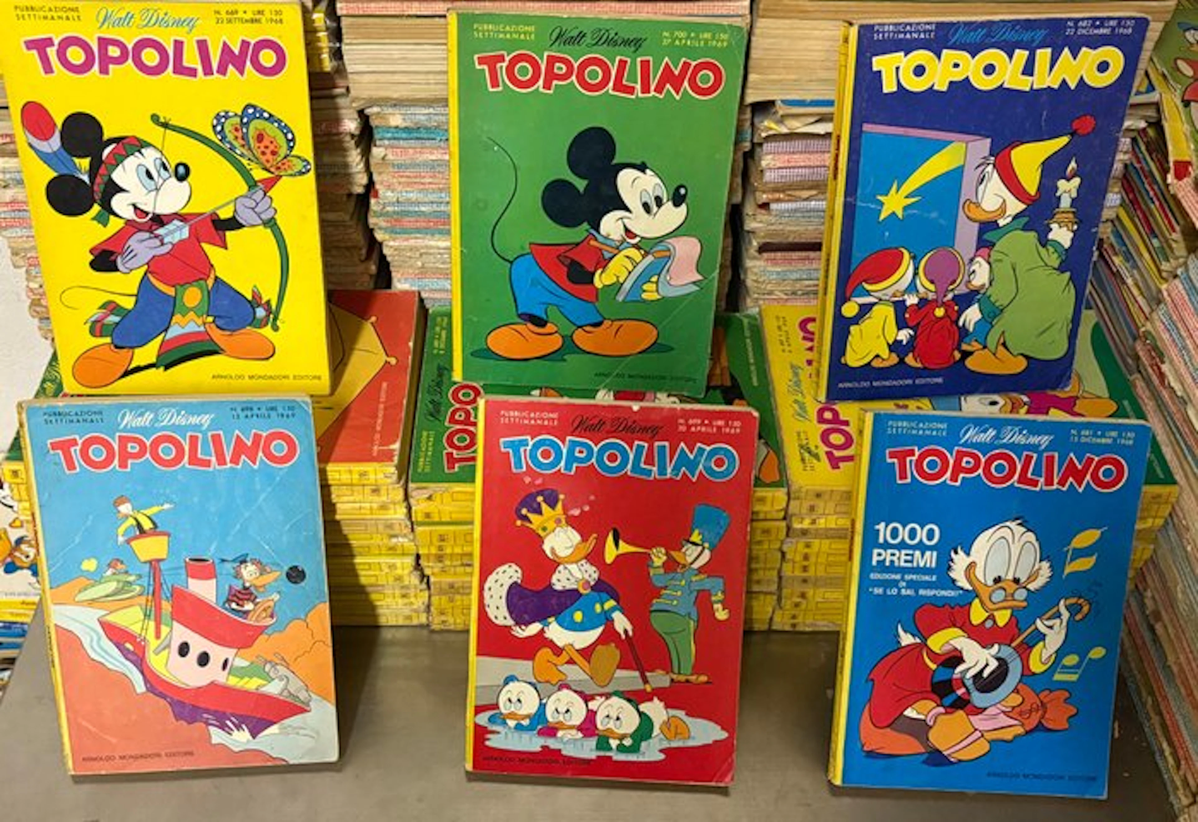 Topolino 650/700 - Lotto di 40 libretti - 40 Album - First edition
