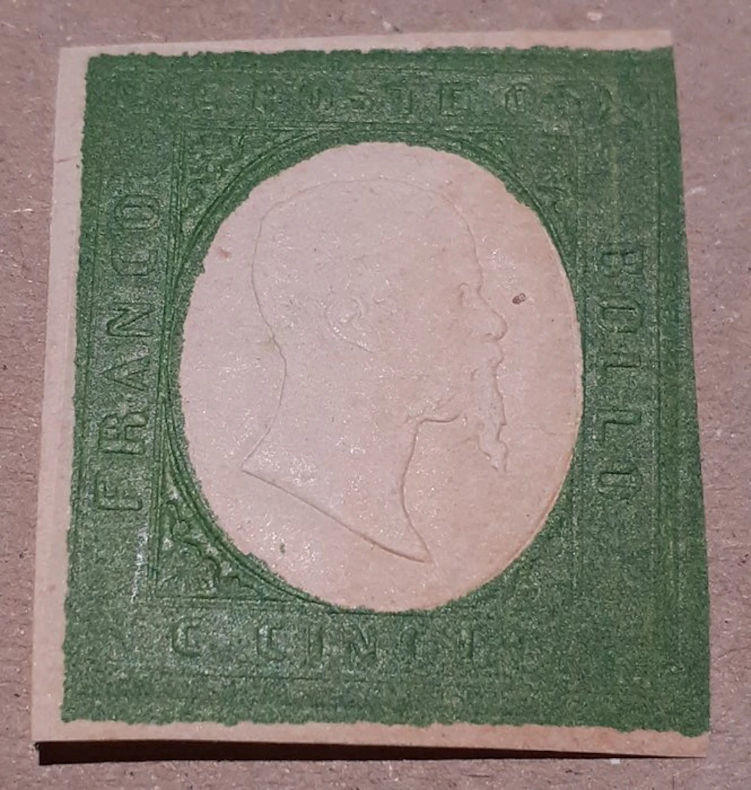 Italian Ancient States - Sardinia 1854 - 5 c