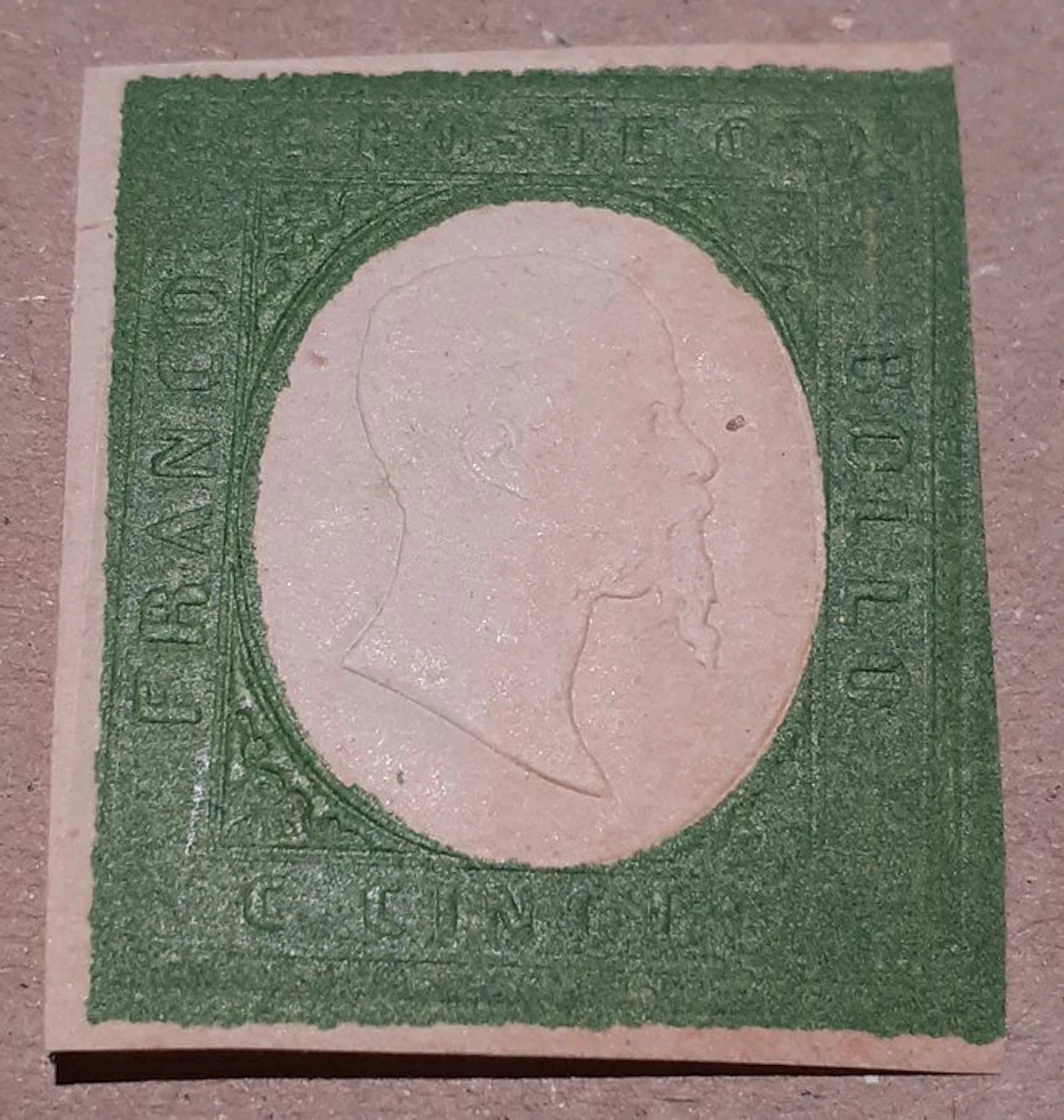 Italian Ancient States - Sardinia 1854 - 5 c