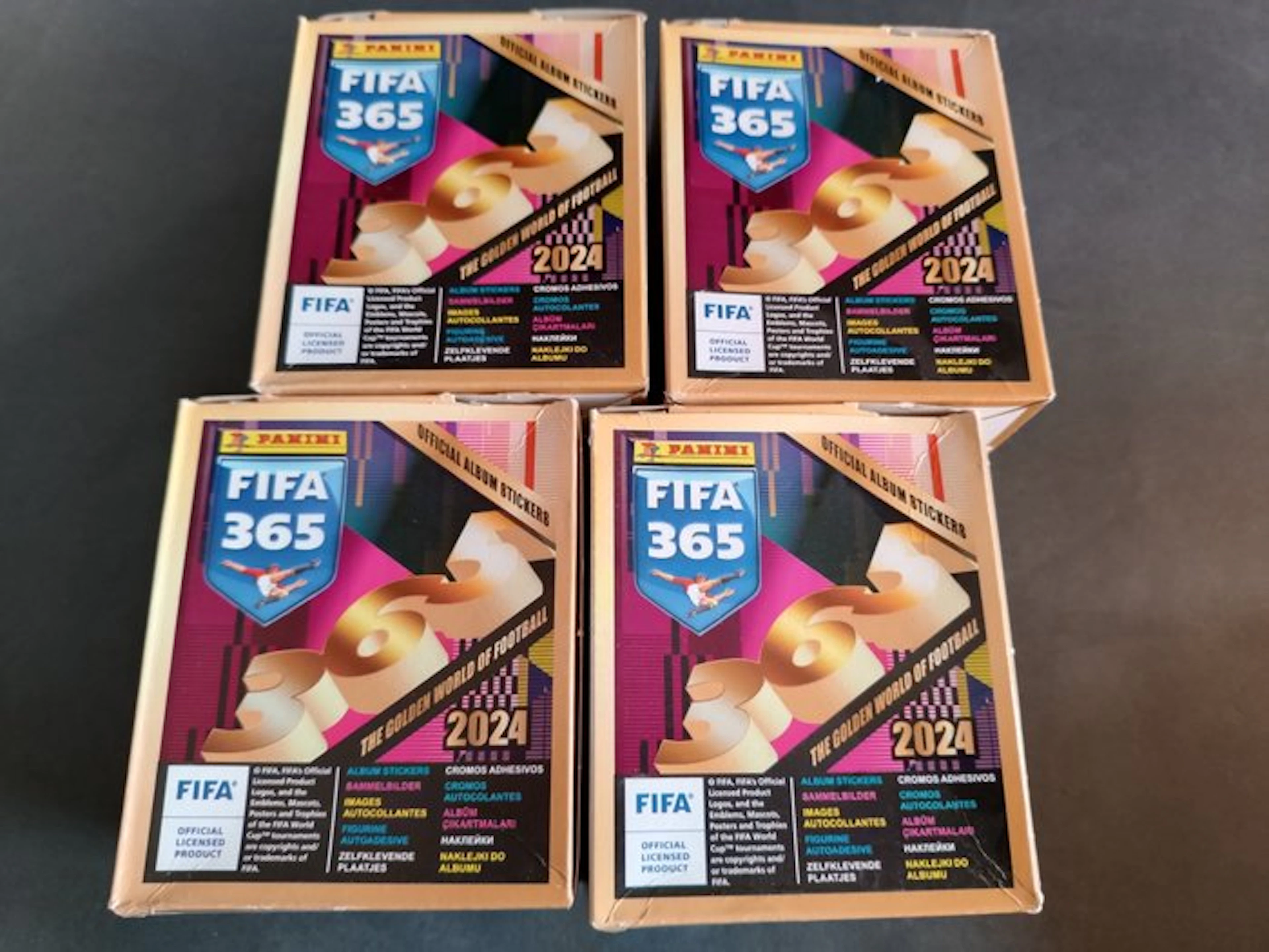 2024 Panini Panini FIFA 365 2024 - Lotto 4 Box da 50...