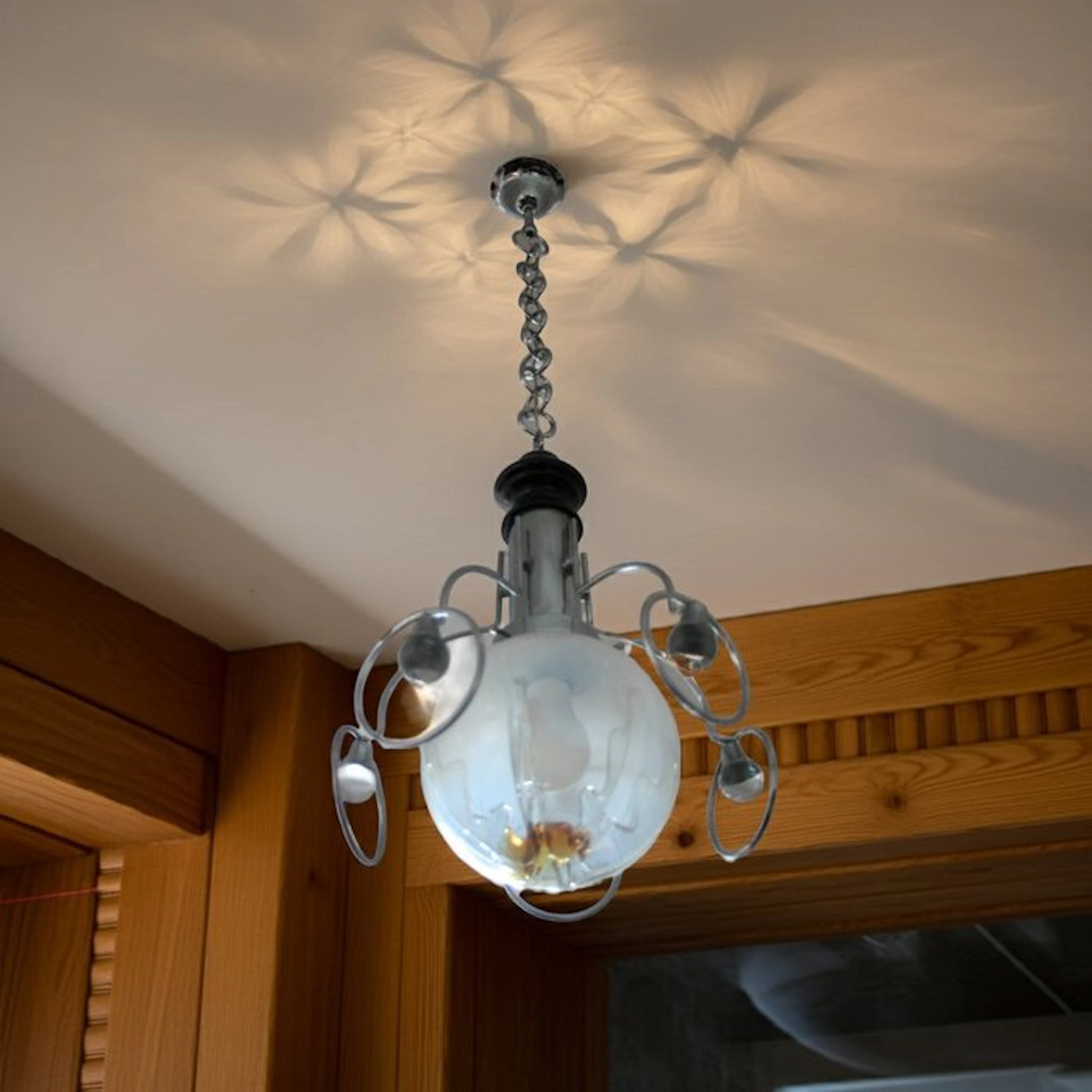 Chandelier - Glass, Metal, Wood