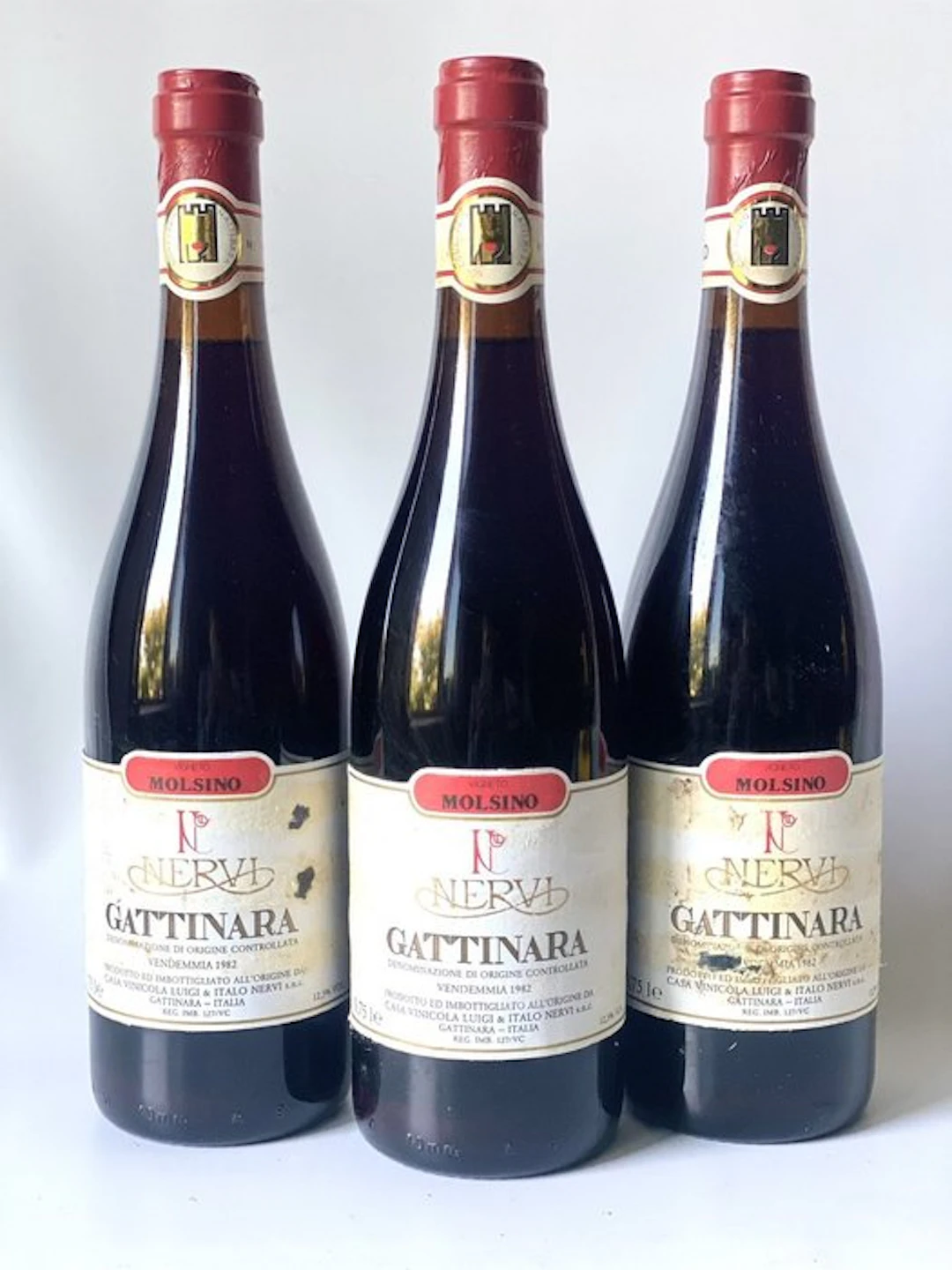 1982 Nervi, Gattinara Molsino - Piedmont - 3 Bottles (0.75L)