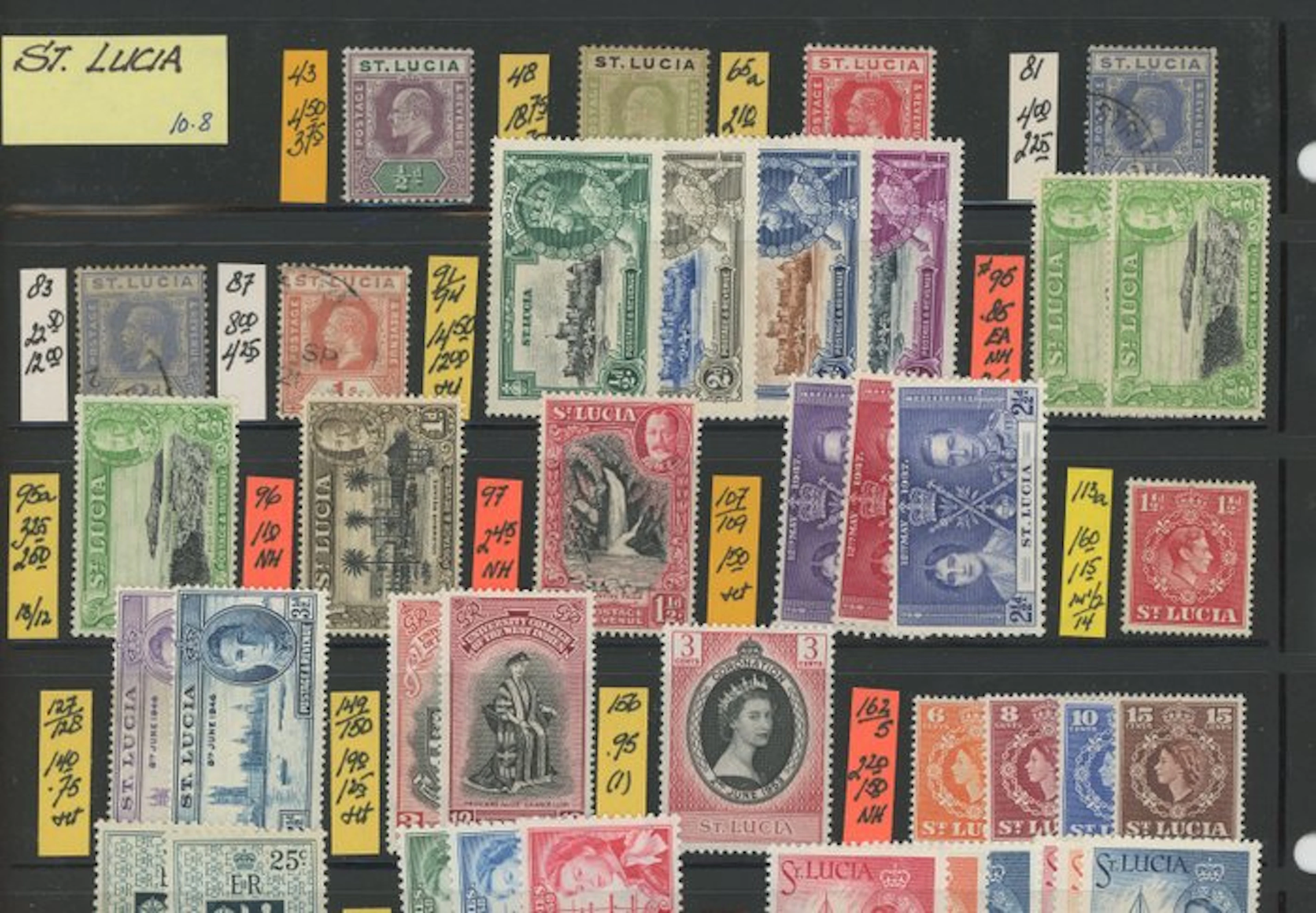 British Commonwealth - Saint Lucia - sourced from merchant stock