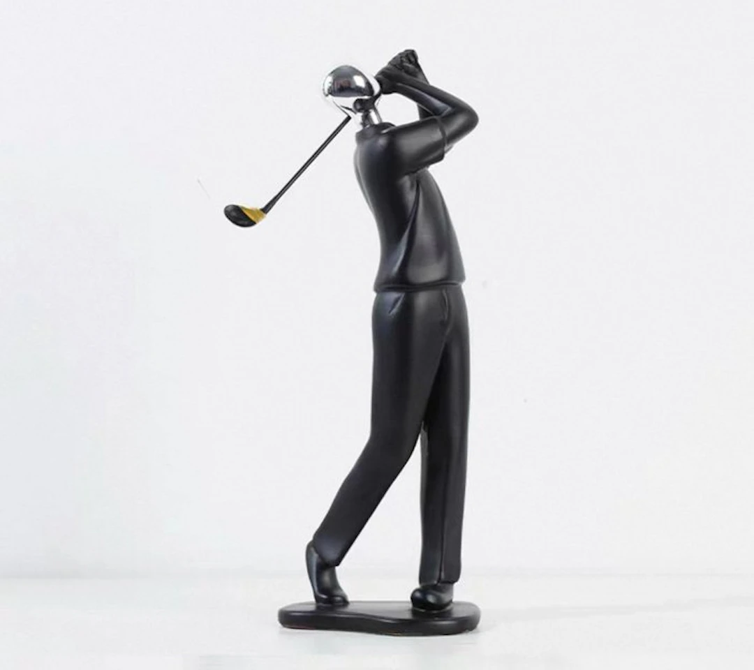 Sculpture, Golf silhouette - 27.8 cm - Resin