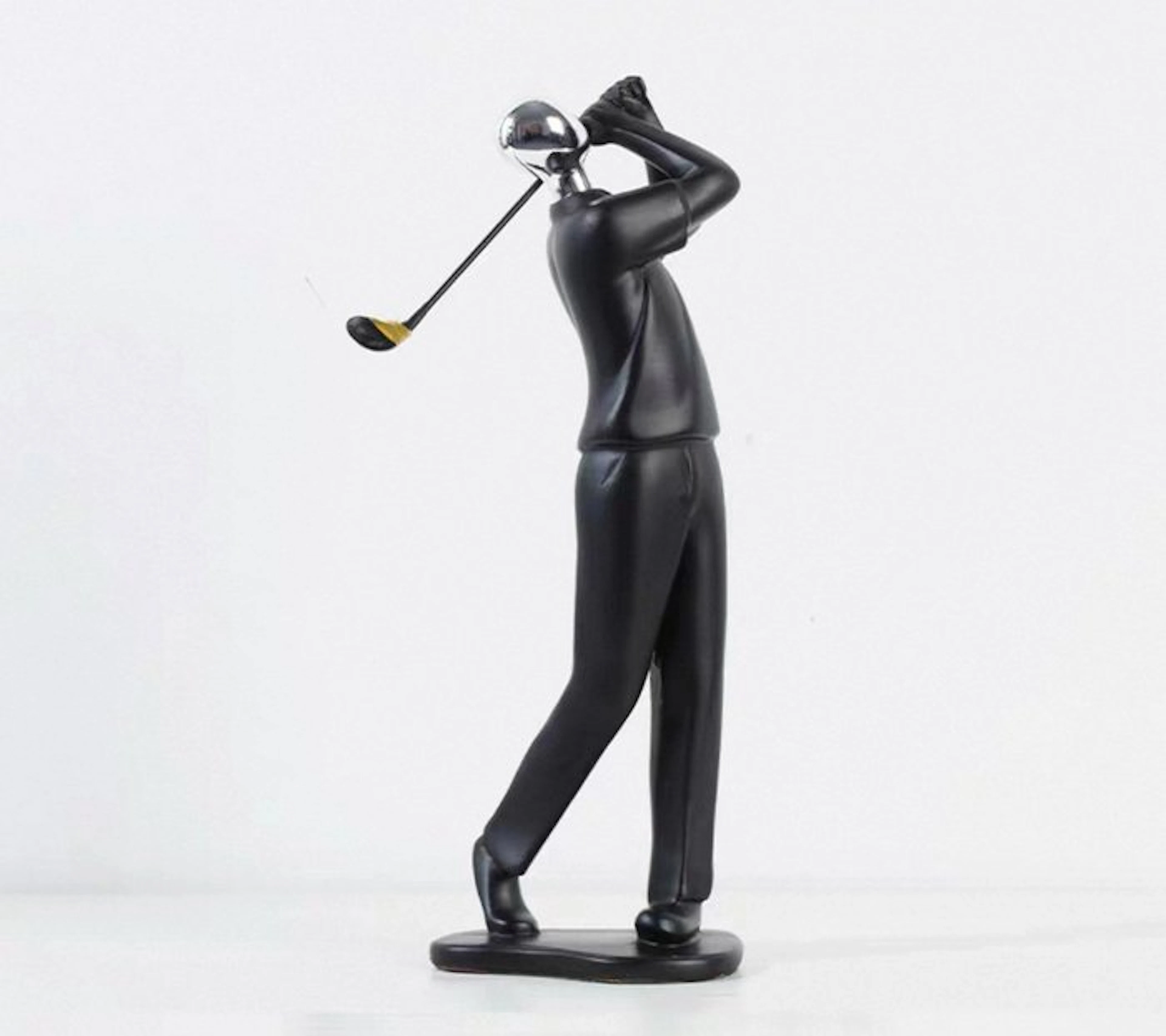 Sculpture, Golf silhouette - 27.8 cm - Resin
