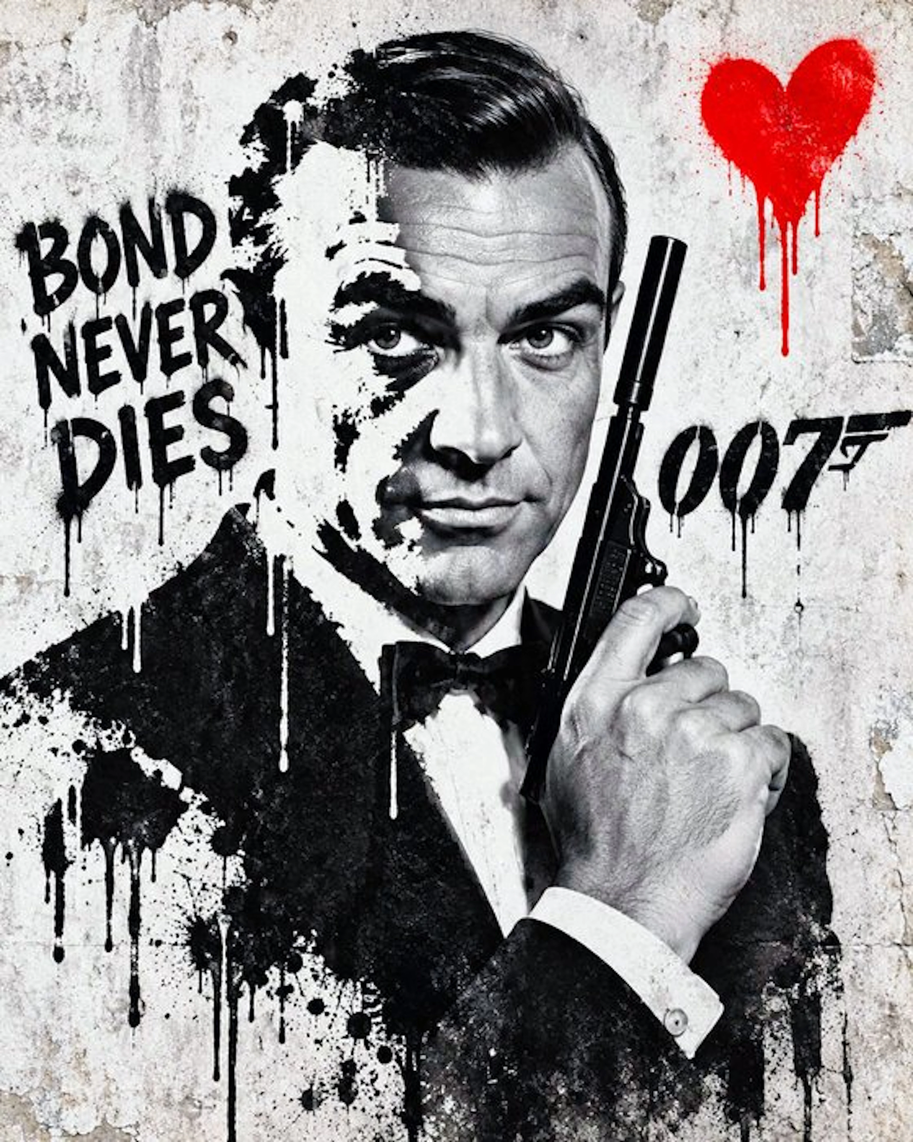 James Bond 007 - " Bond Never Dies" con stile artistico Banksy - Artbox