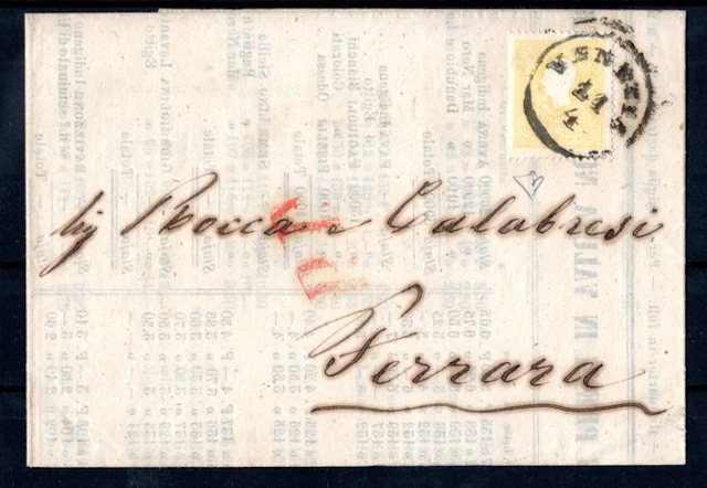 Italian Ancient States - Lombardo Veneto 1863 - A 2-soldi yellow stamp
