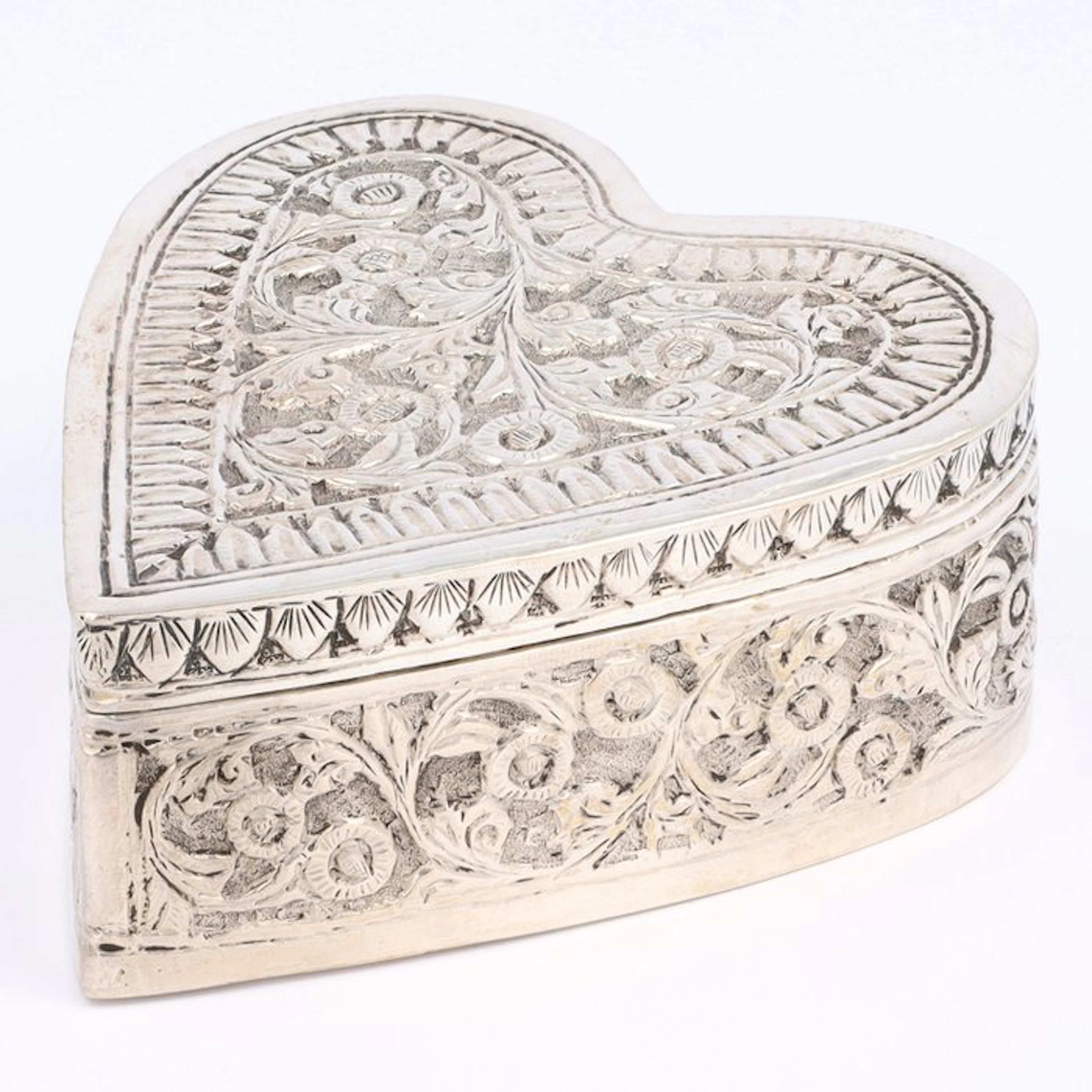 Hartvormig Doosje - Oosters - Box - .800 silver