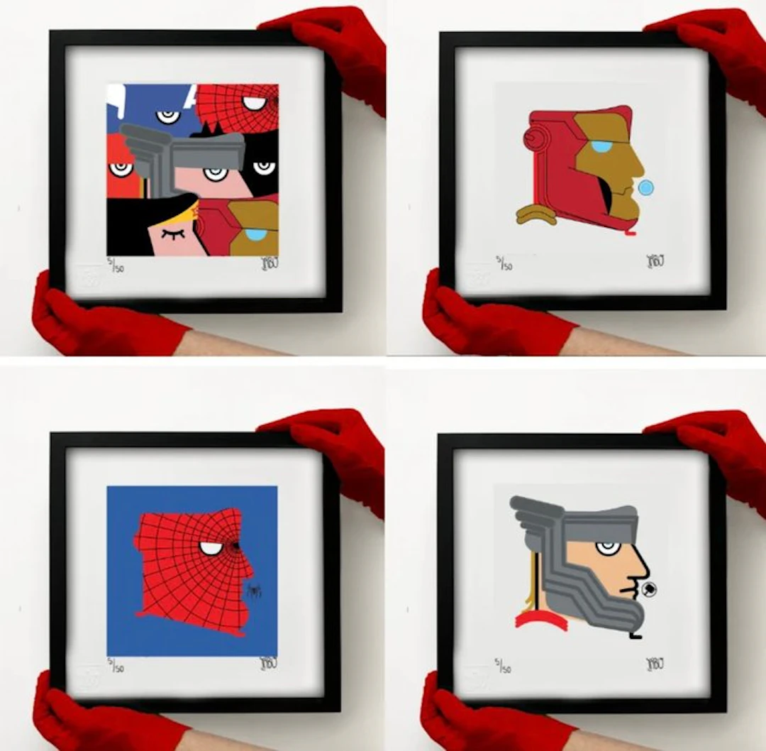 IABO - "We Are All Superheroes" series – 4-piece set