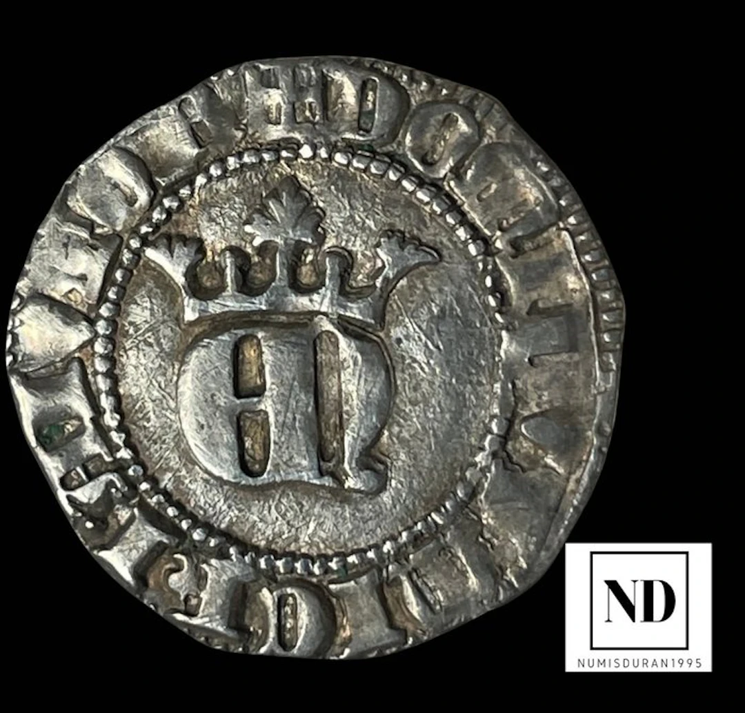 Kingdom of Castile and Leon. Enrique II. 1/2 Real 1368/1379 - Sevilla