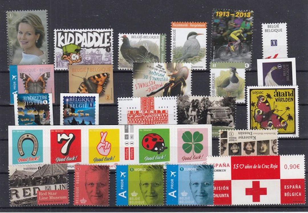 Belgium 2013 - full year - 2013 alle zegels+ alle blokken