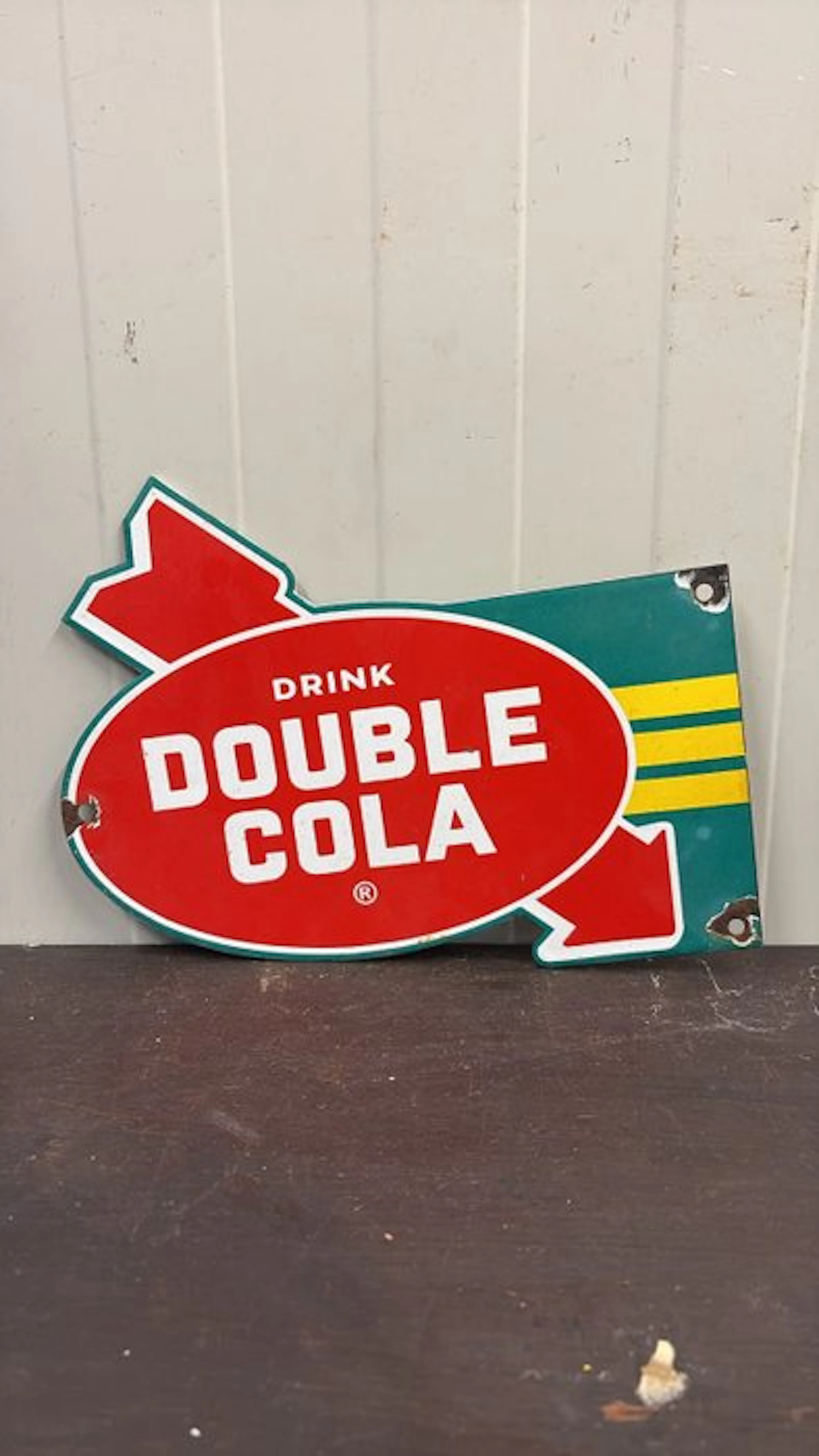 Vintage Double Cola advertising sign – American soda...