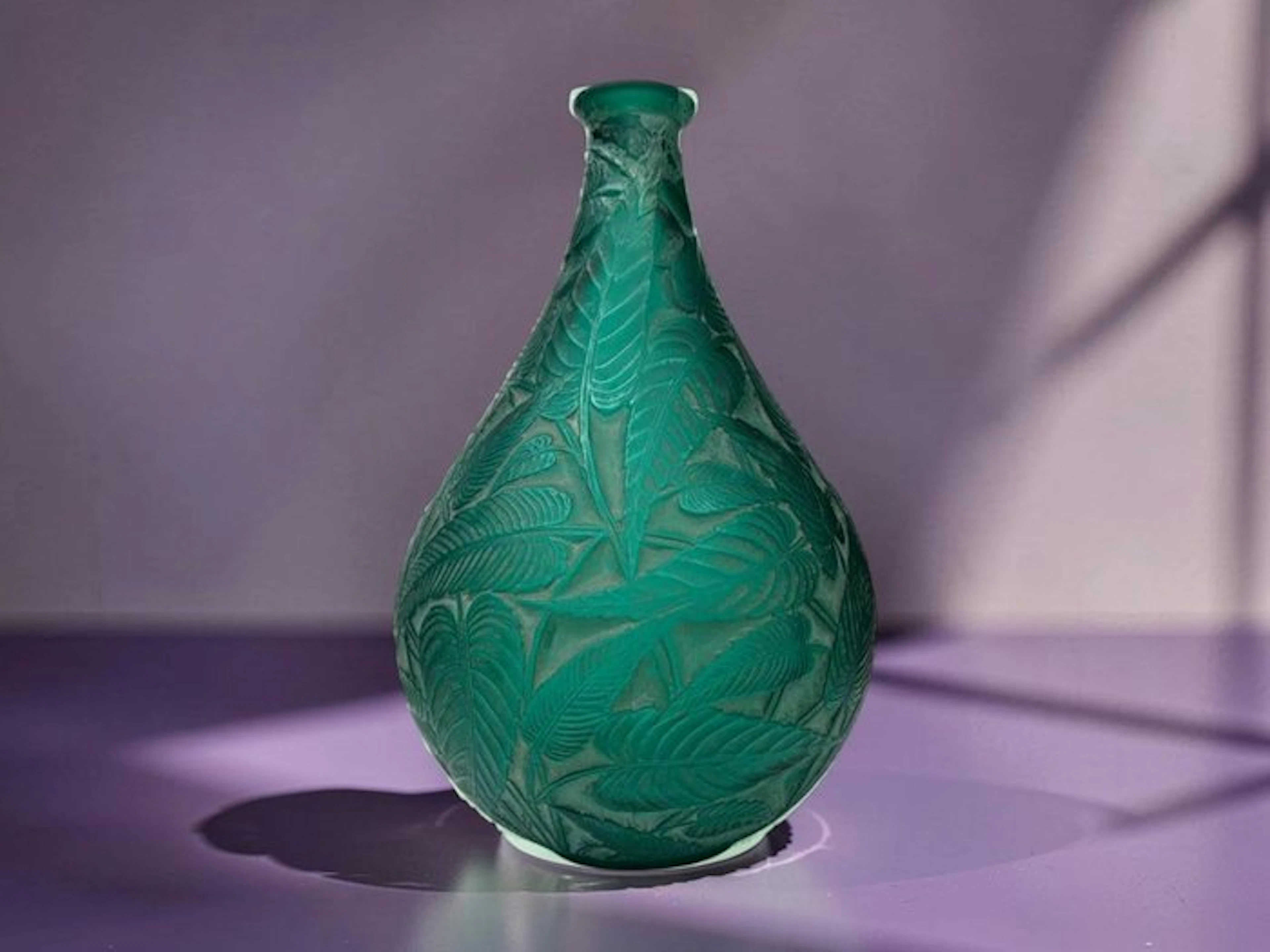 Lalique et Cie (Francia) - René Lalique - Vase - Sage (Salvia) - Glass - 935