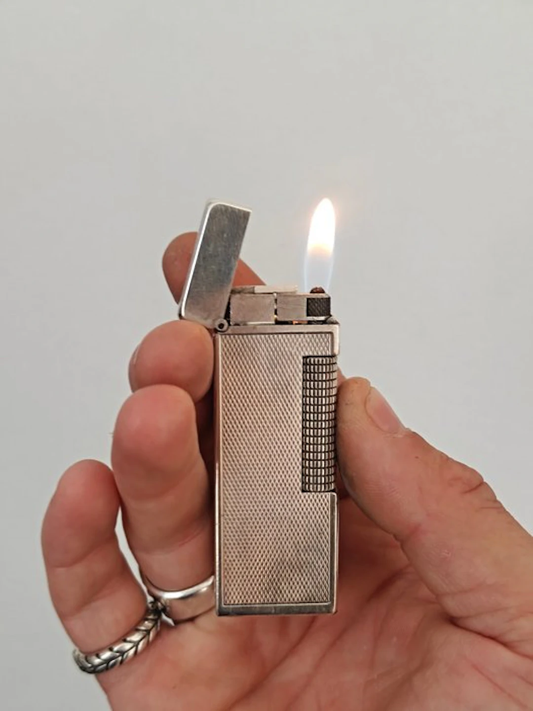 Dunhill - Pocket lighter - Silver plated