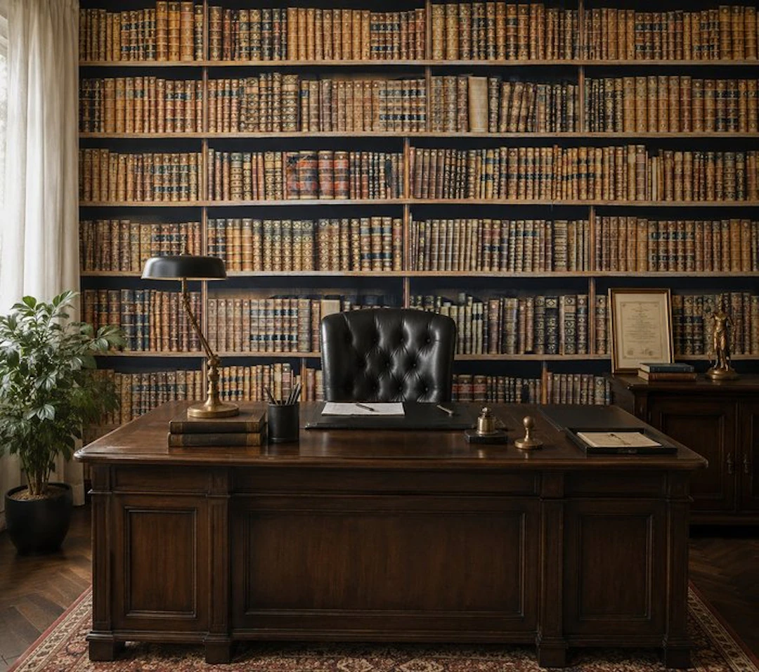 Fabric LIBRERIA Exclusive Antique