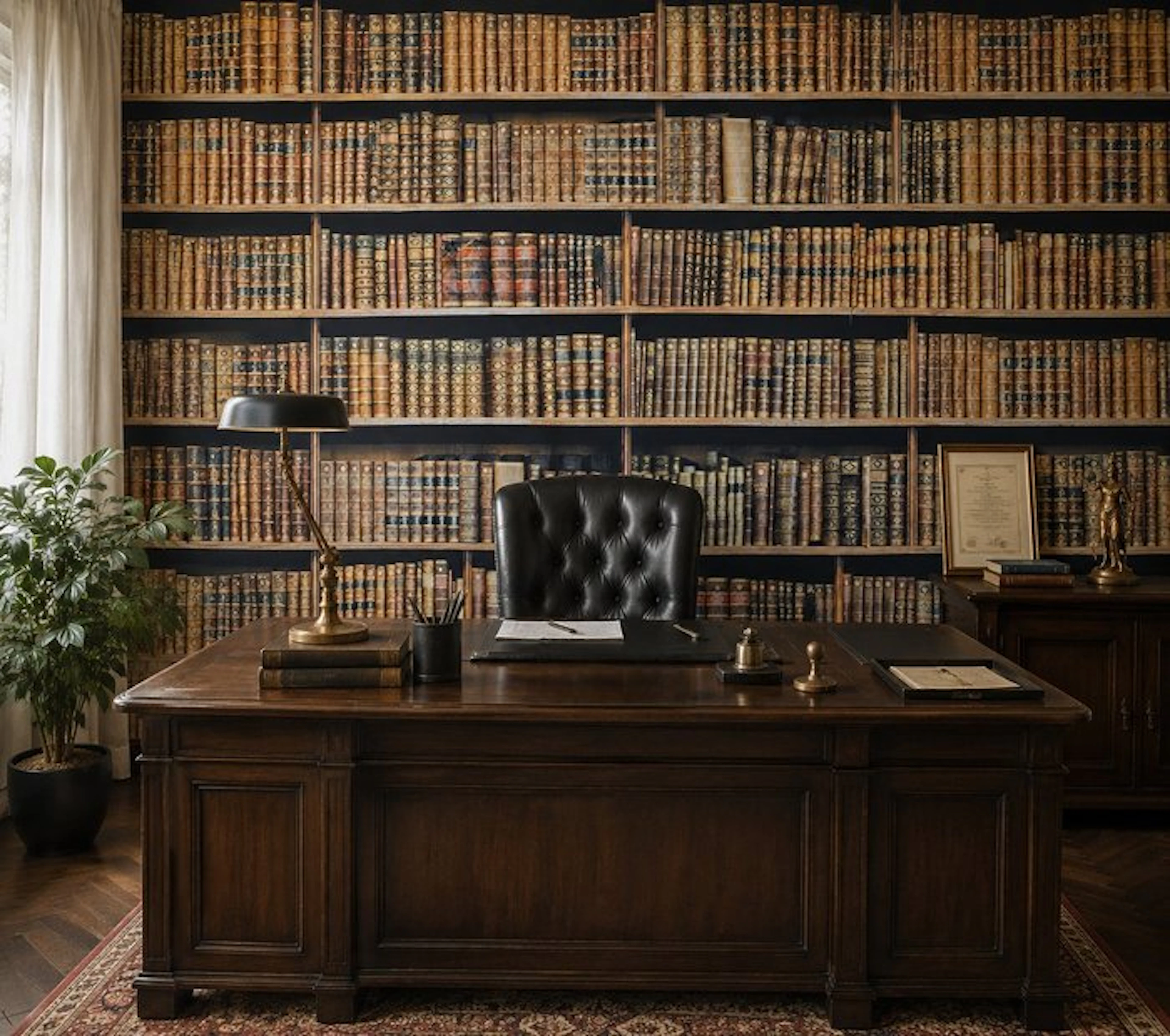 Fabric LIBRERIA Exclusive Antique