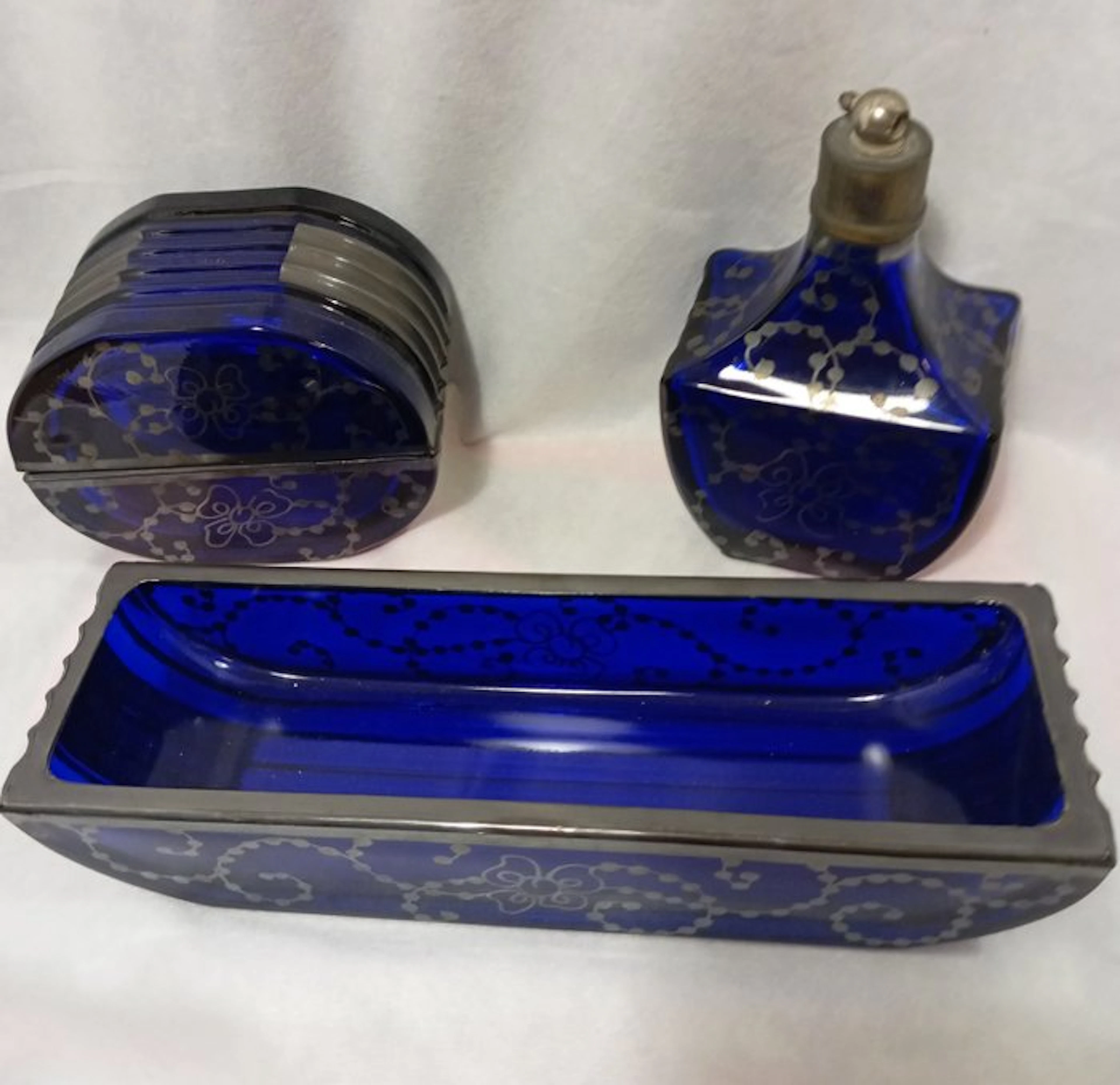 Liberty Toilet set (3) - Glass - Italian craftsmanship