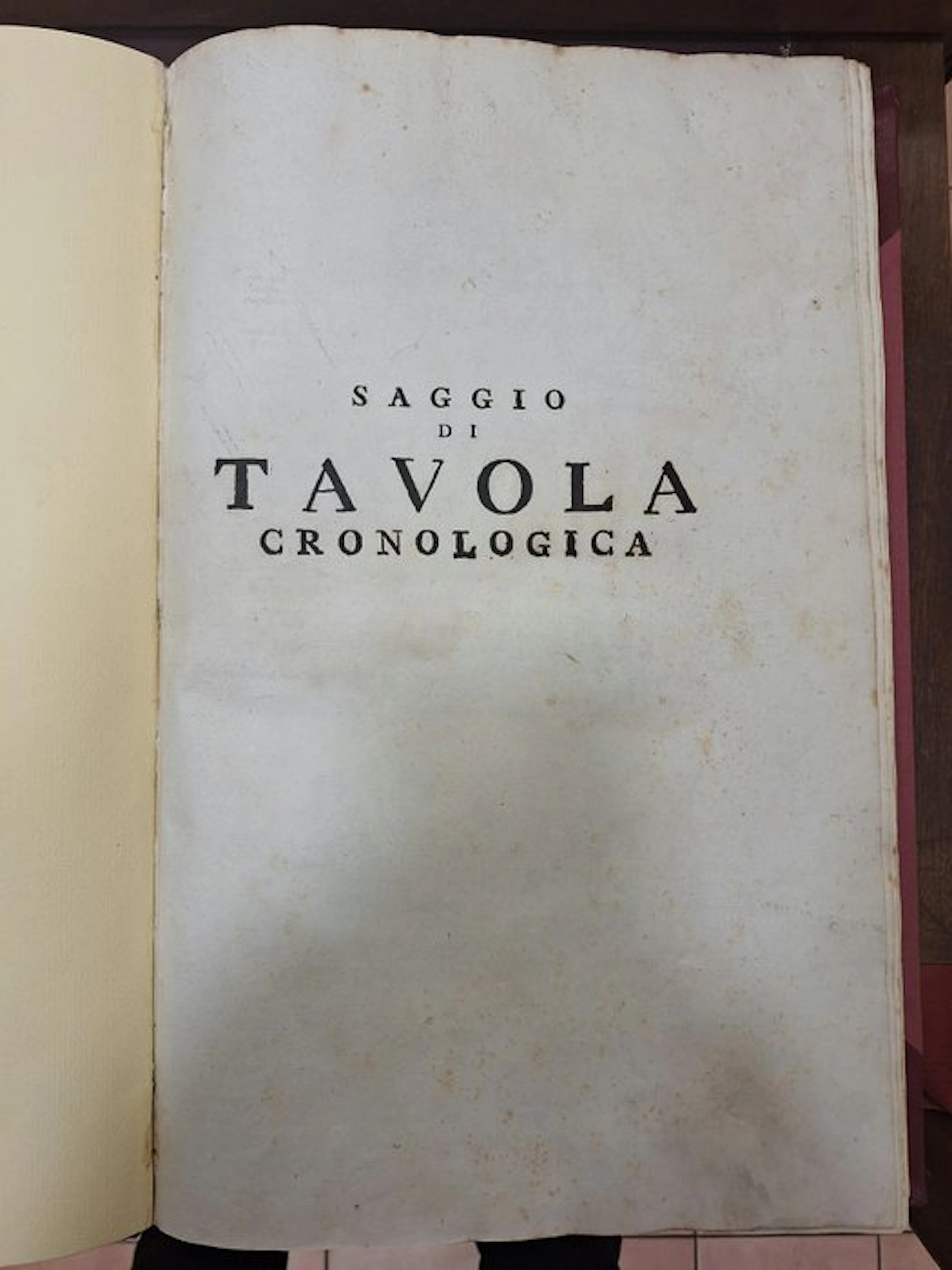 Trojano Spinelli Duca d'Aquaro - Saggio di Tavola...