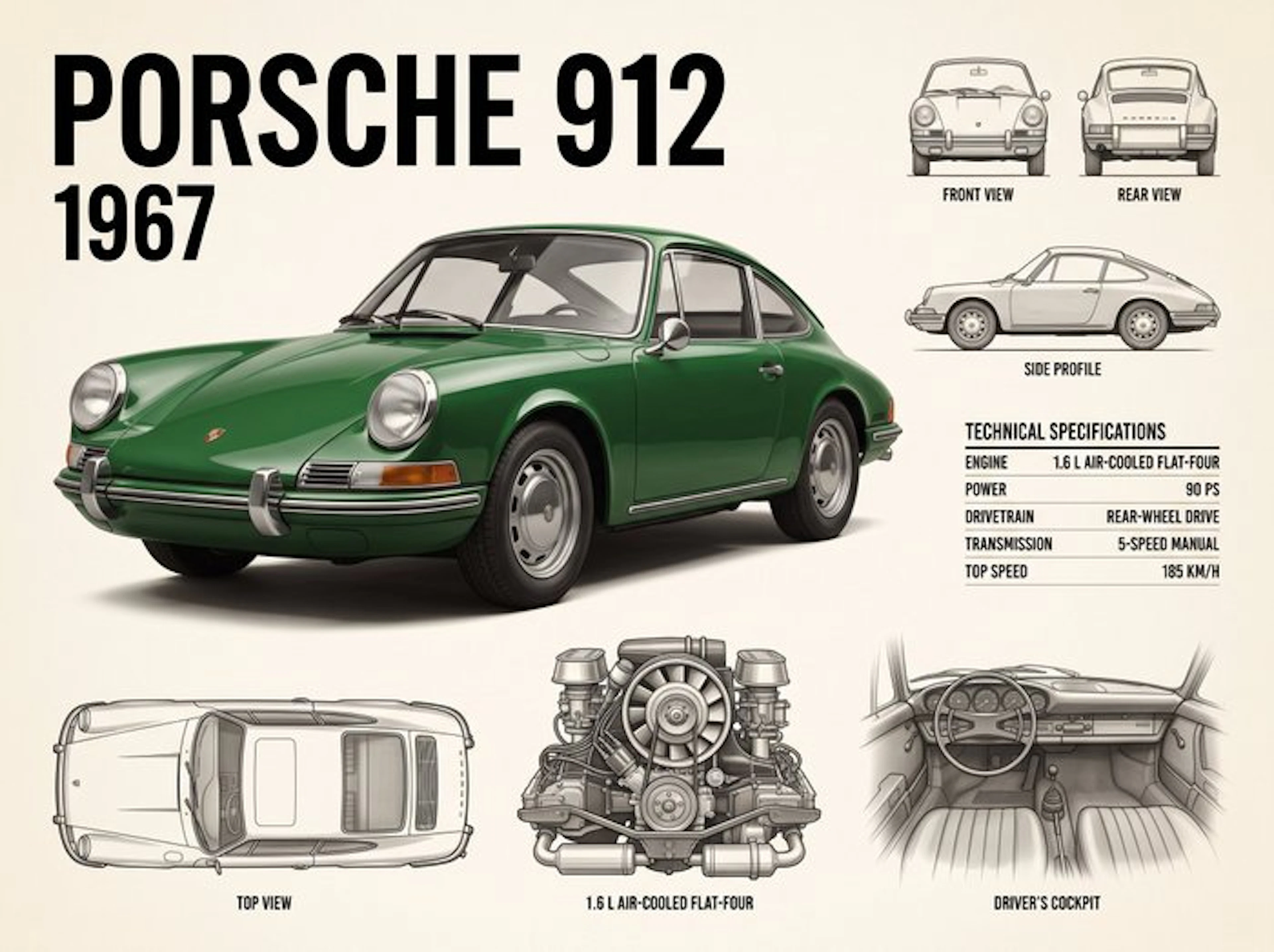 Shmidt.Art - Porsche - Porsche 912 1967 - 1960s