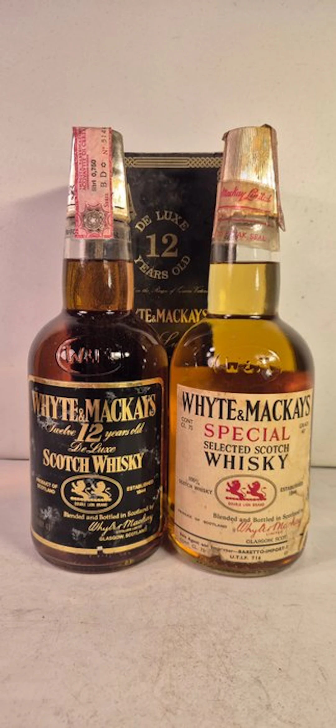 Whyte & Mackay 12yo & Special - b. 1970s - 75cl - 2 bottles