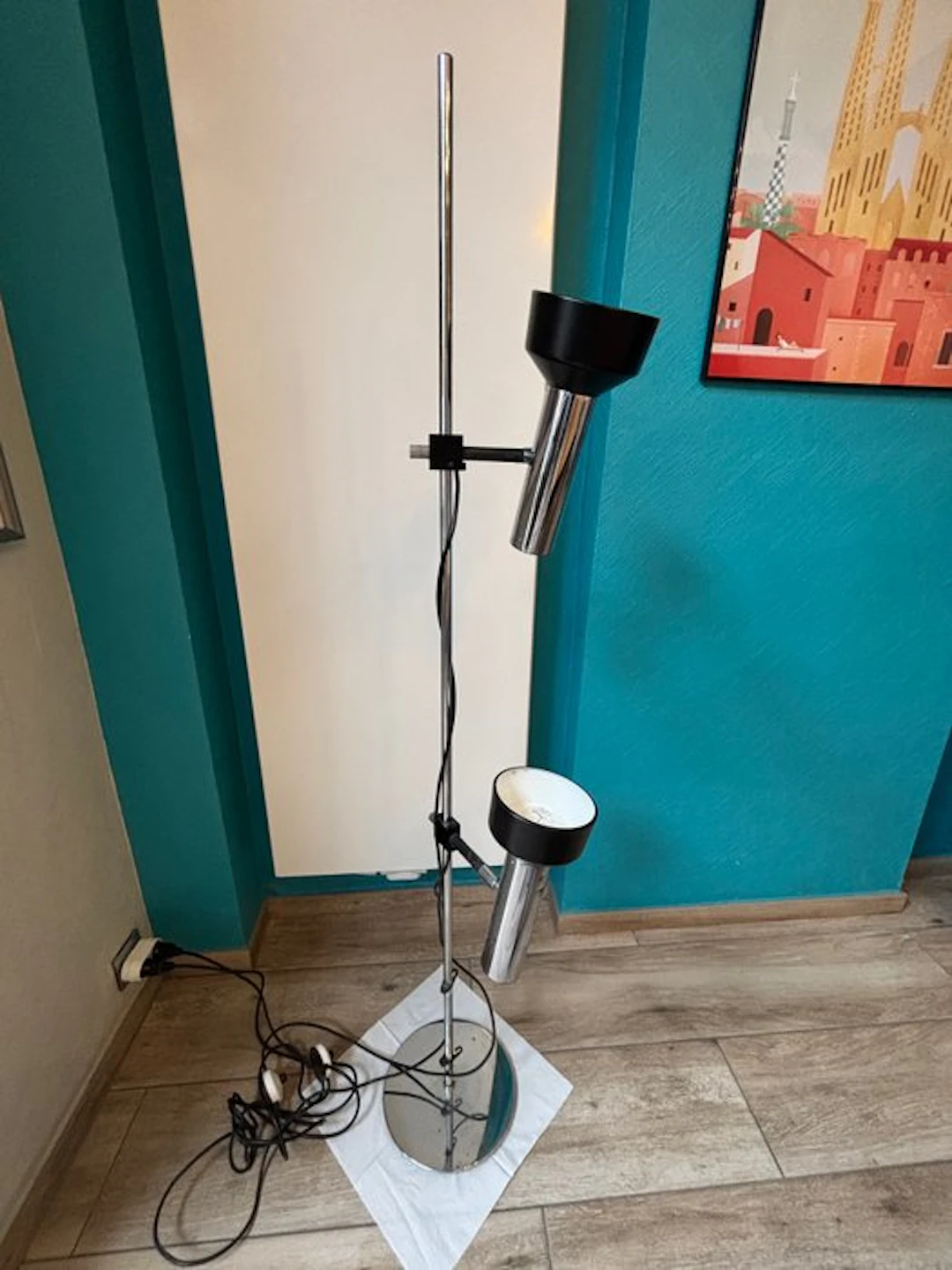 Column floor lamp - Metal - Floor lamp Space Age L401