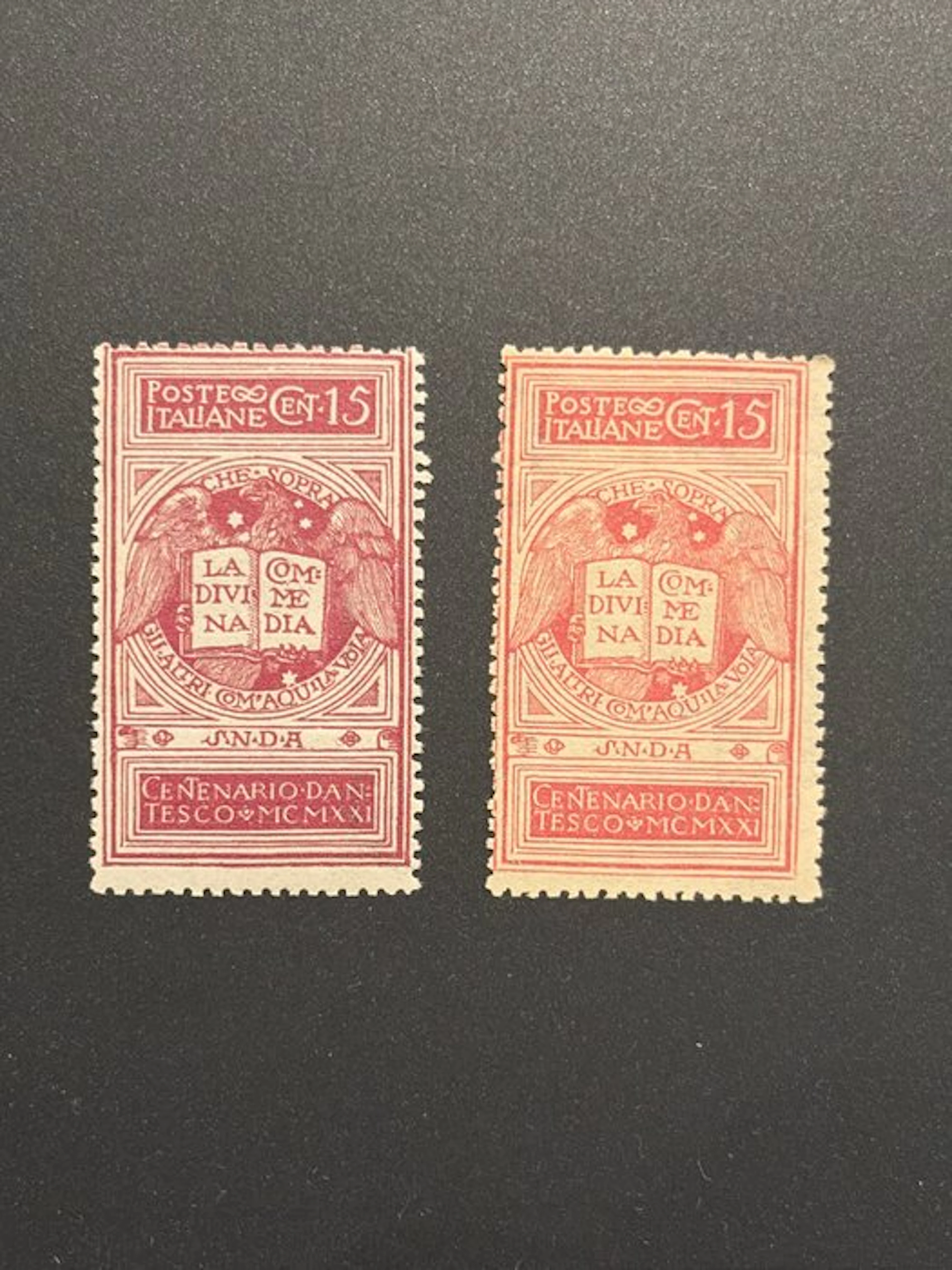 Italy Kingdom 1921 - 15-cent pink-brownish