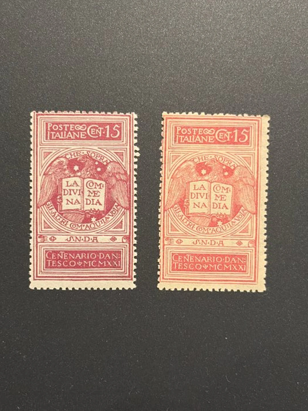 Italy Kingdom 1921 - 15-cent pink-brownish
