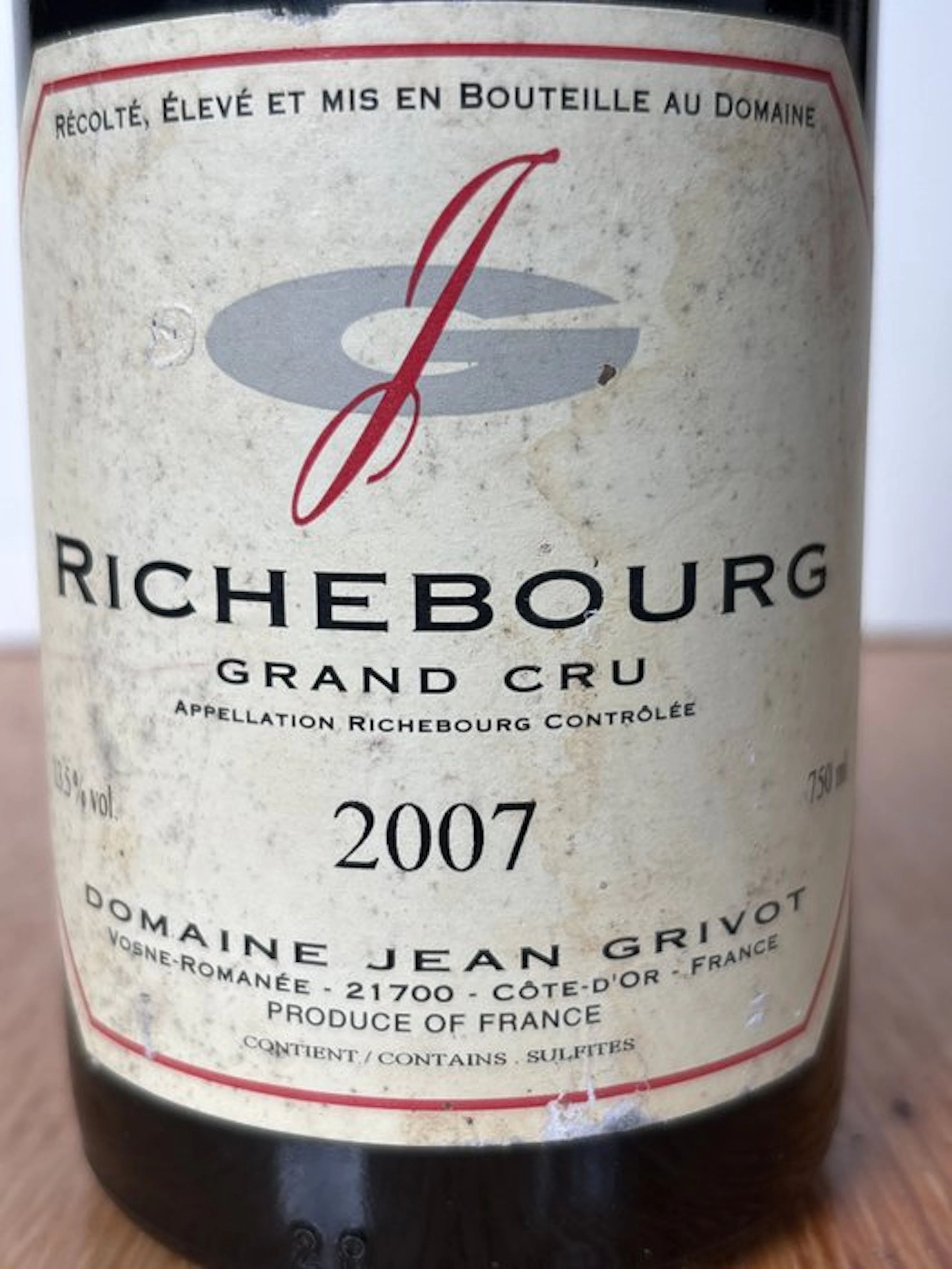 2007 Domaine Jean Grivot - Richebourg Grand Cru - 1 Bottle (0.75L)