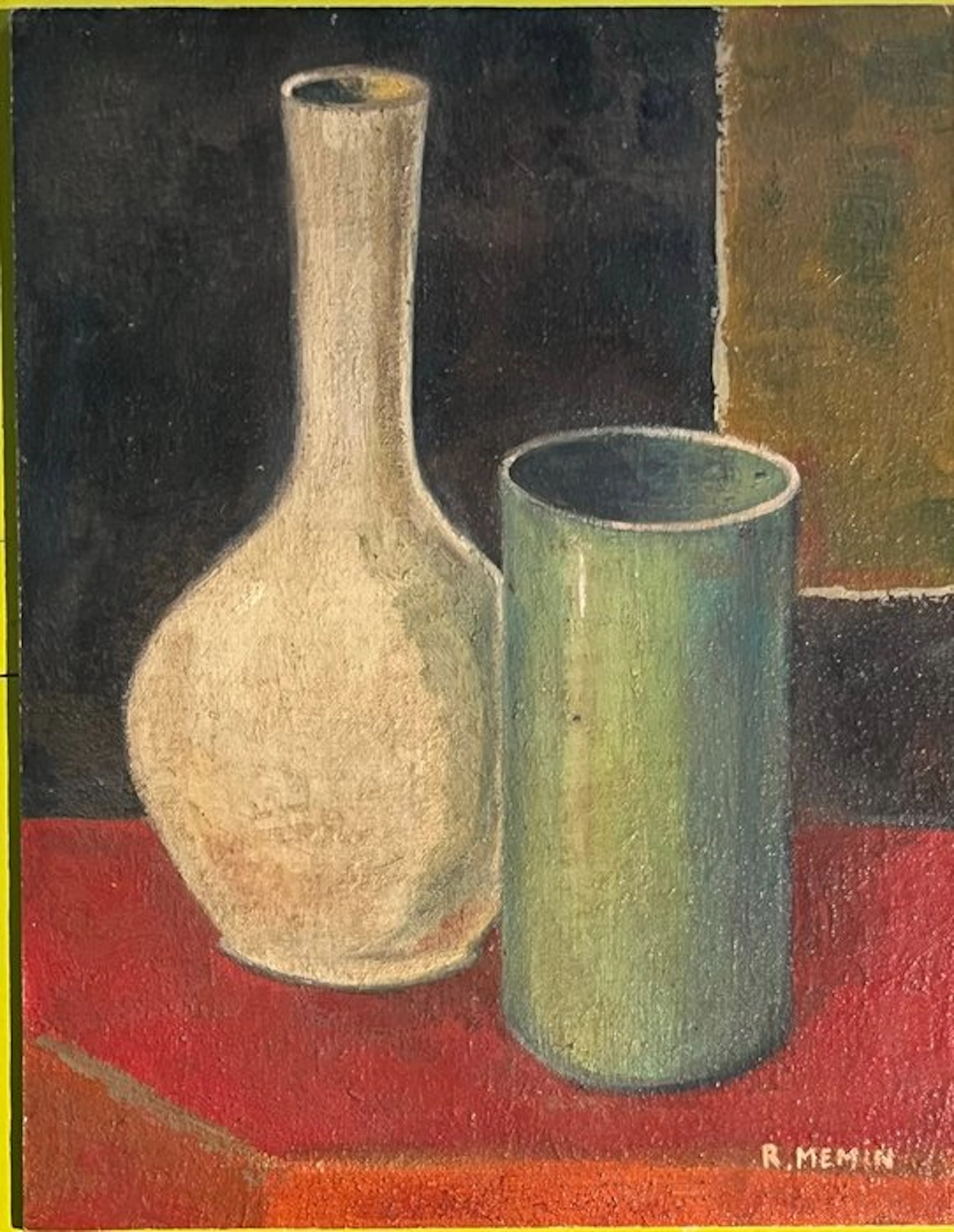 Rudy Mémin (1930 – 2026) - Nature morte au vase et au...