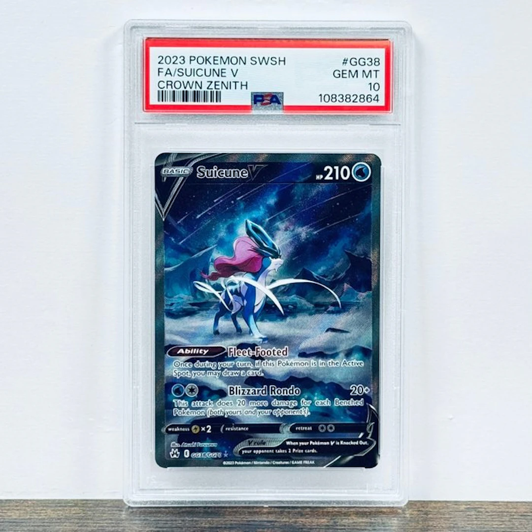 Pokémon Graded card - Suicune V GG38 – Pokémon - PSA 10