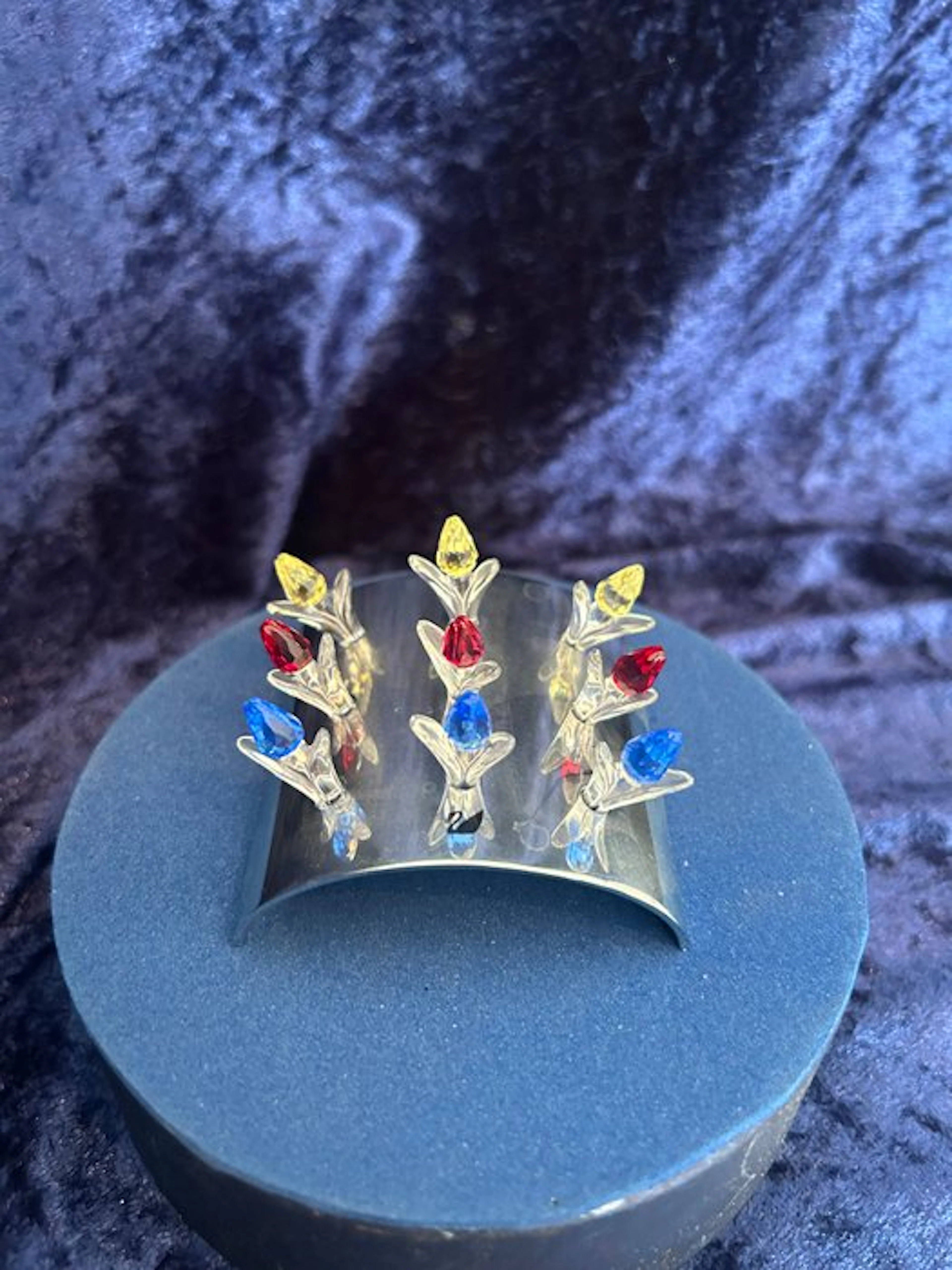 Swarovski - Figurine - 9 minitatuurtulpen (9) - Crystal, Metal