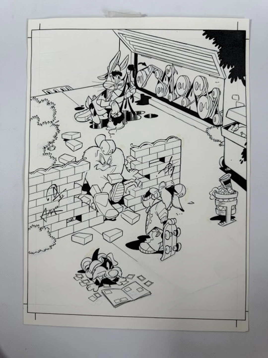 Warner Bros Original drawing - Looney Tunes - Dessin original Bugs Bunny - 2000