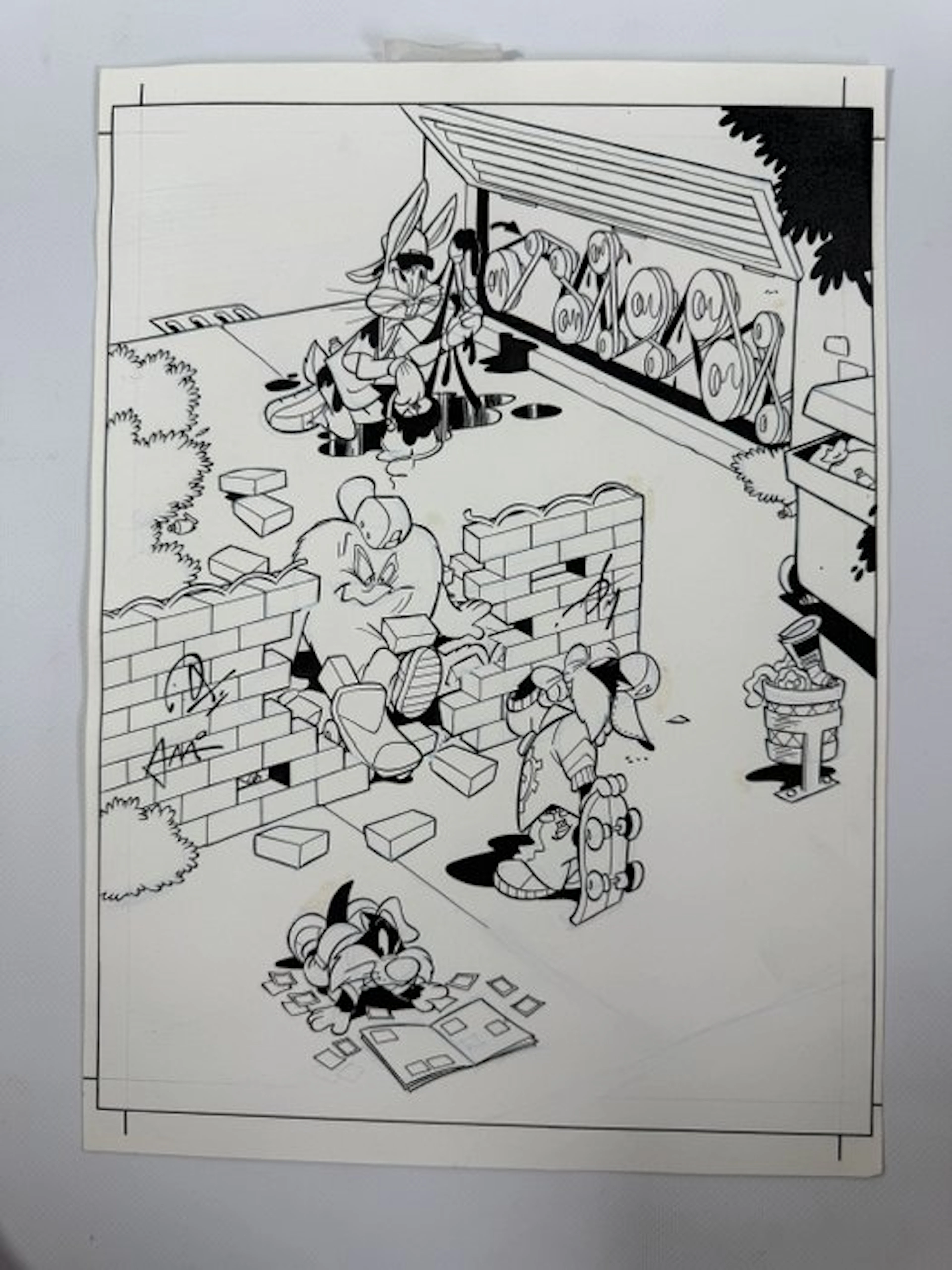 Warner Bros Original drawing - Looney Tunes - Dessin original Bugs Bunny - 2000