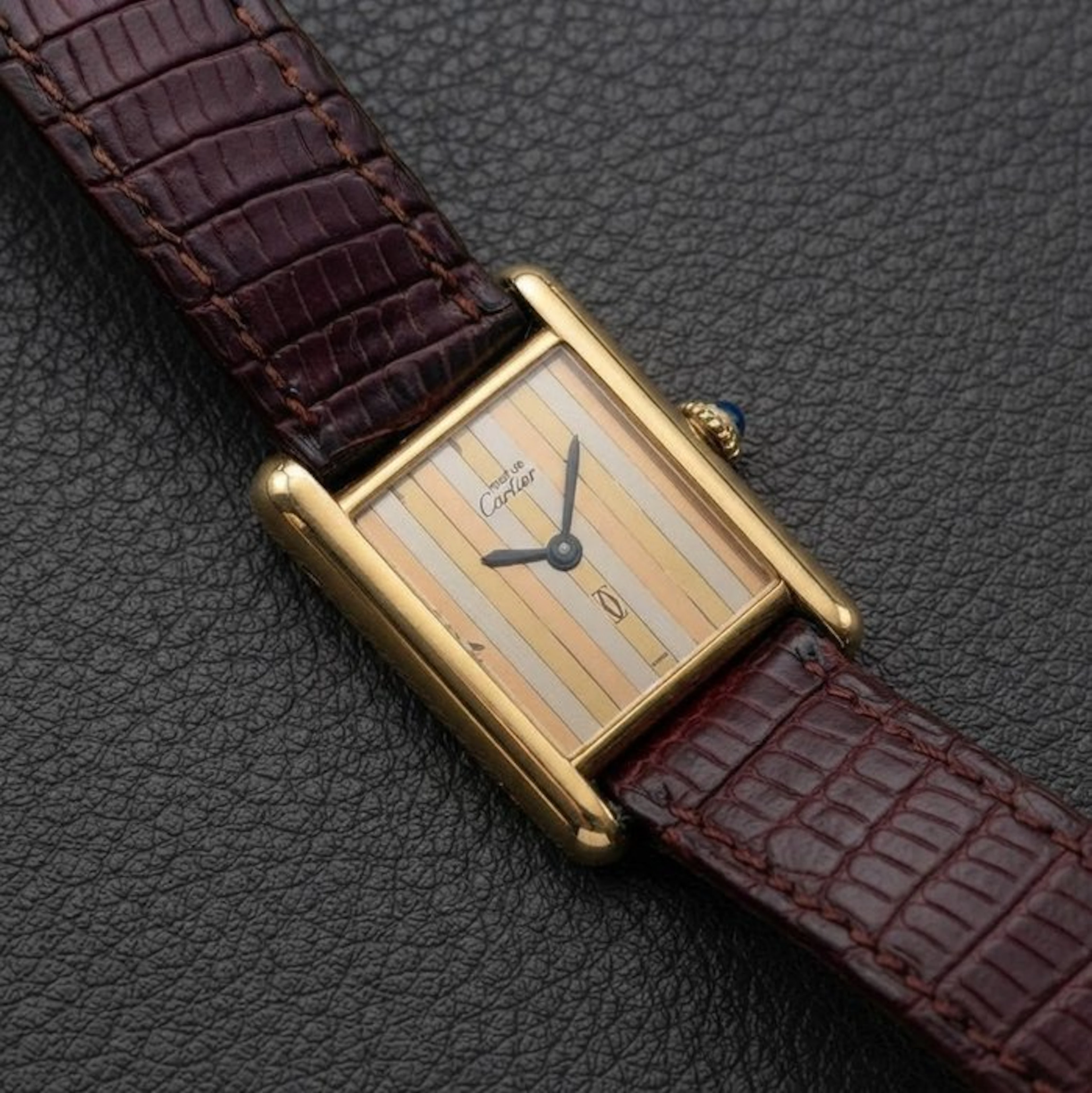 Cartier - Tank Vermeil. Special Trinity Dial - 3138 - Women - 1990