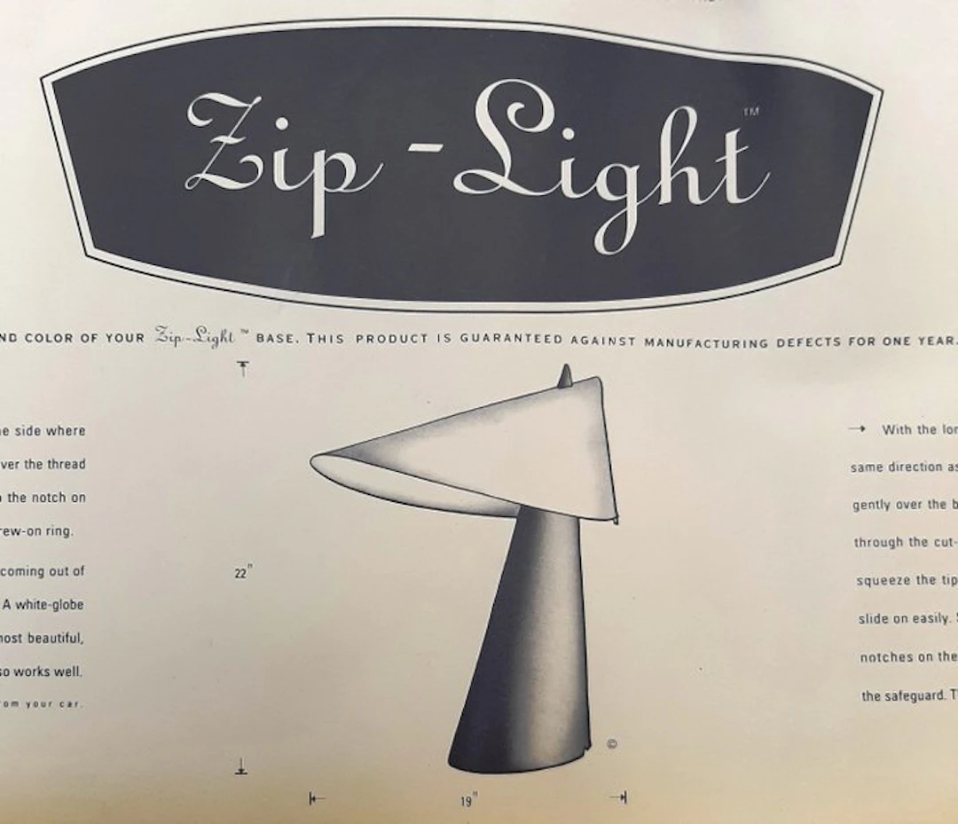 Willnauer - Table lamp - Zip-Light in original packaging - Leather + Plastic