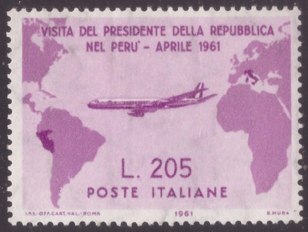 Italian Republic 1961 - Gronchi Rosa - Sassone N. 921