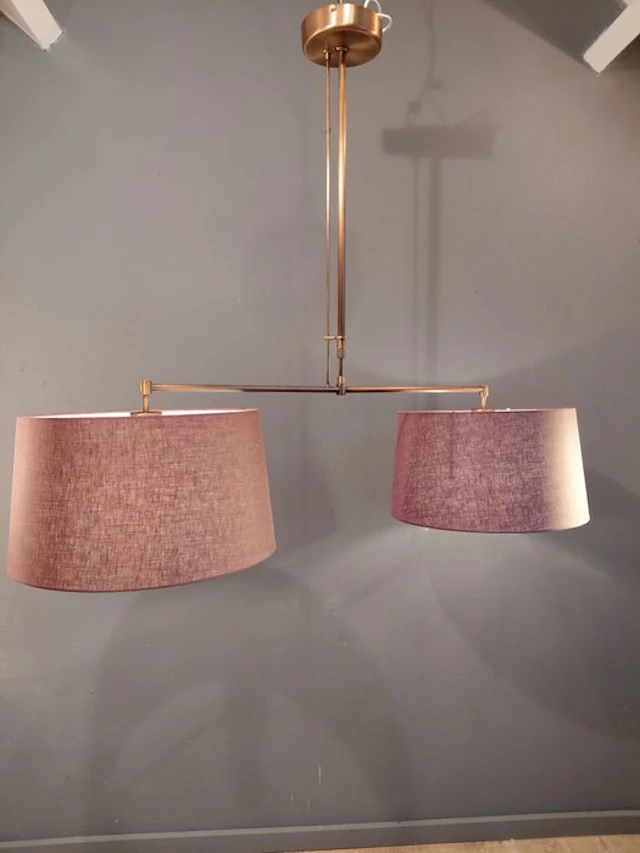 Steinhauer - Hanging lamp - Brass - Pendant lamp - dimmer rod