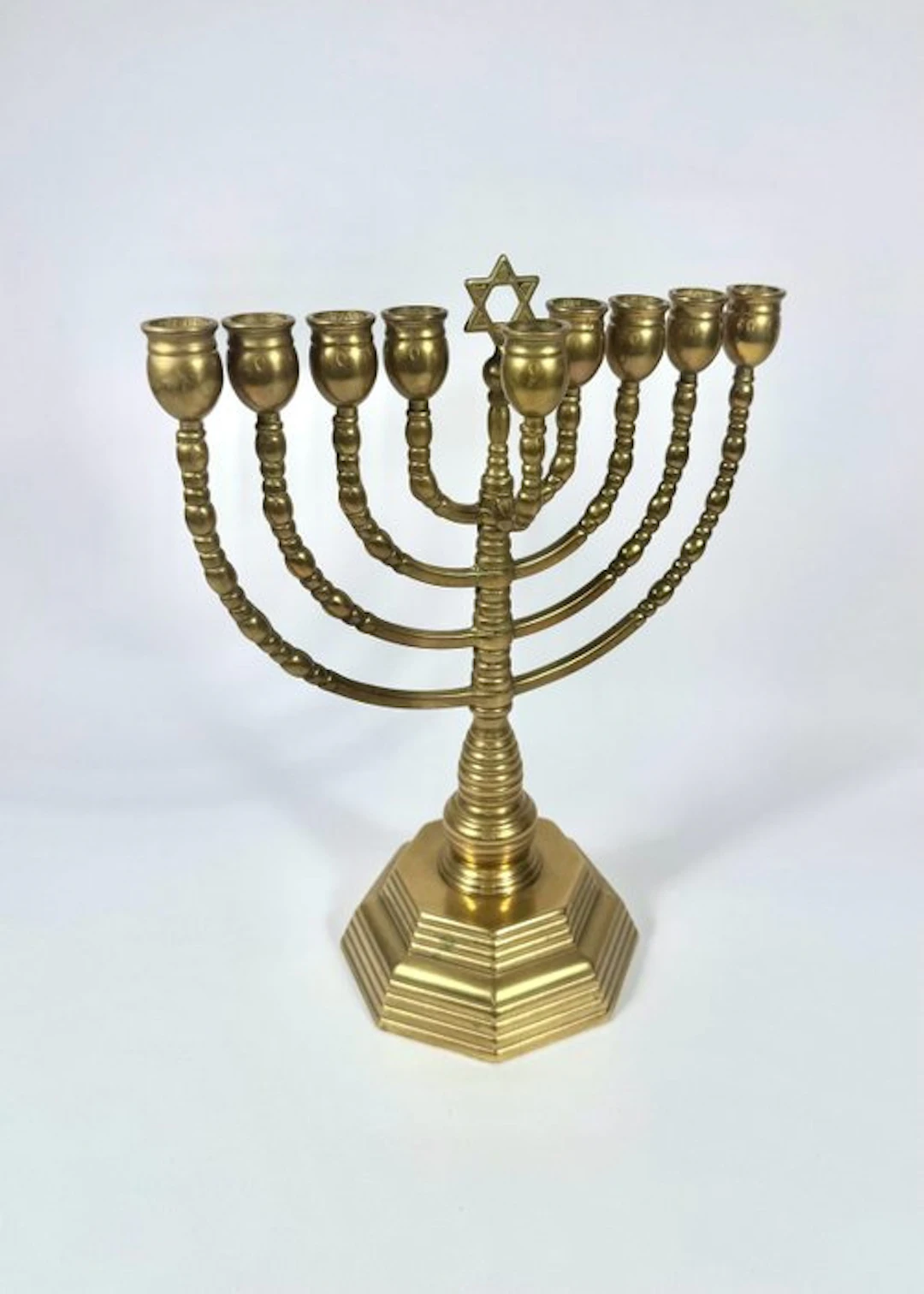 Menorah - Bronze - Hanukkah 9 Brazos