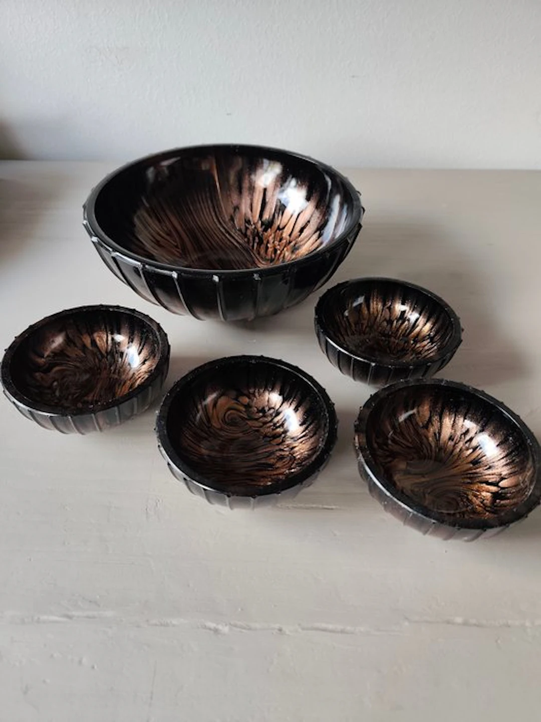 Set of bowls (5) - Murano glass - Set of glass bowls.