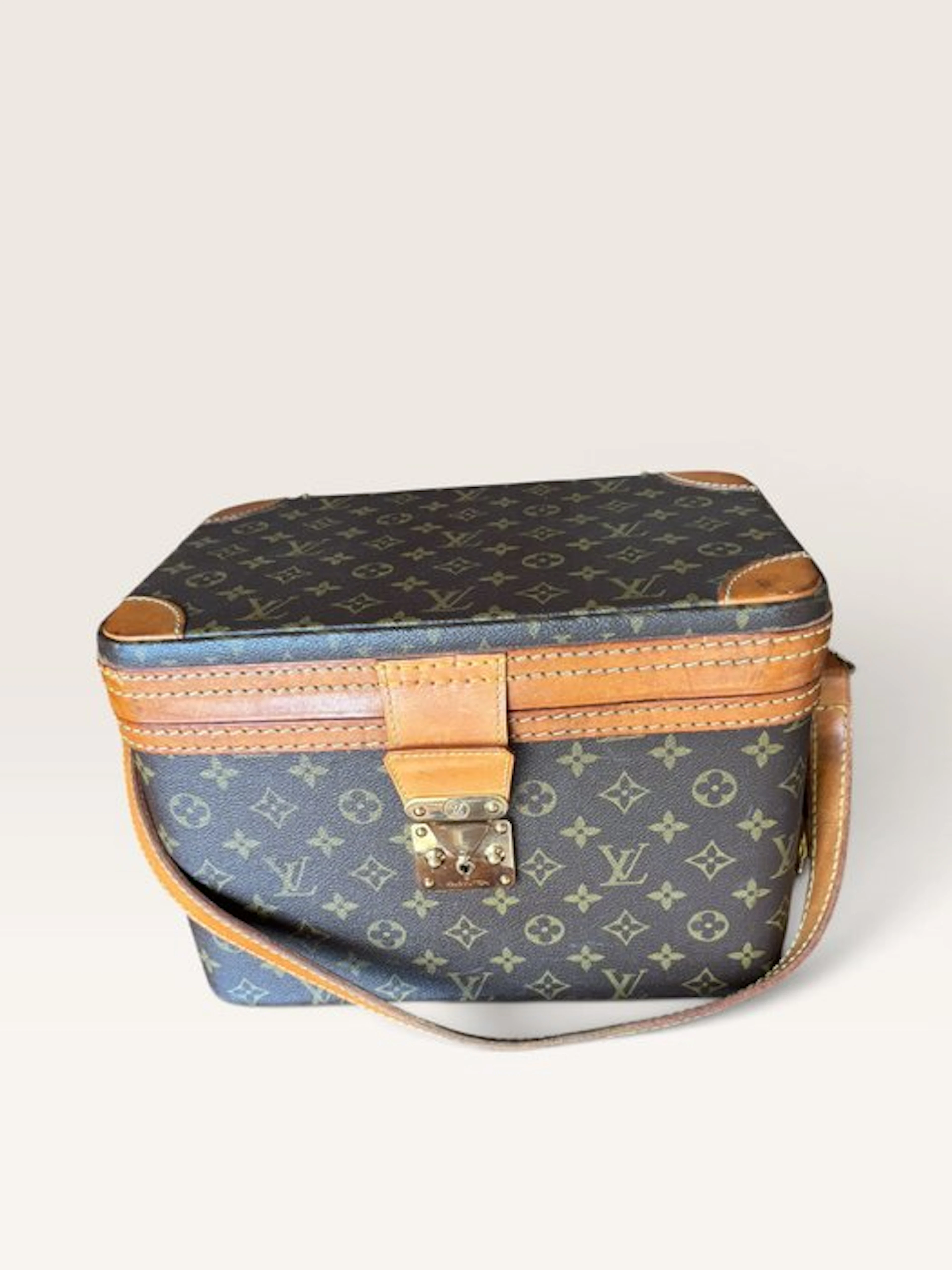 Beauty case - Leather, Plastic - Louis train case n.279 d