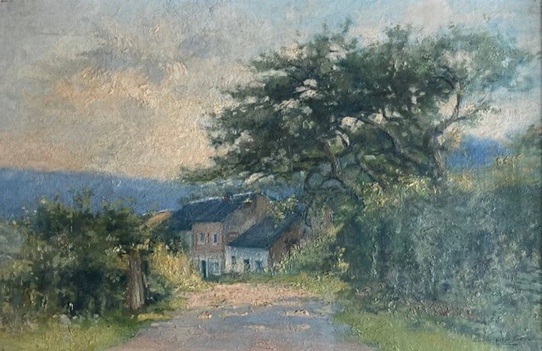 Louis van Engelen (1856-1940) - De oude appelboom bij Remouchamps