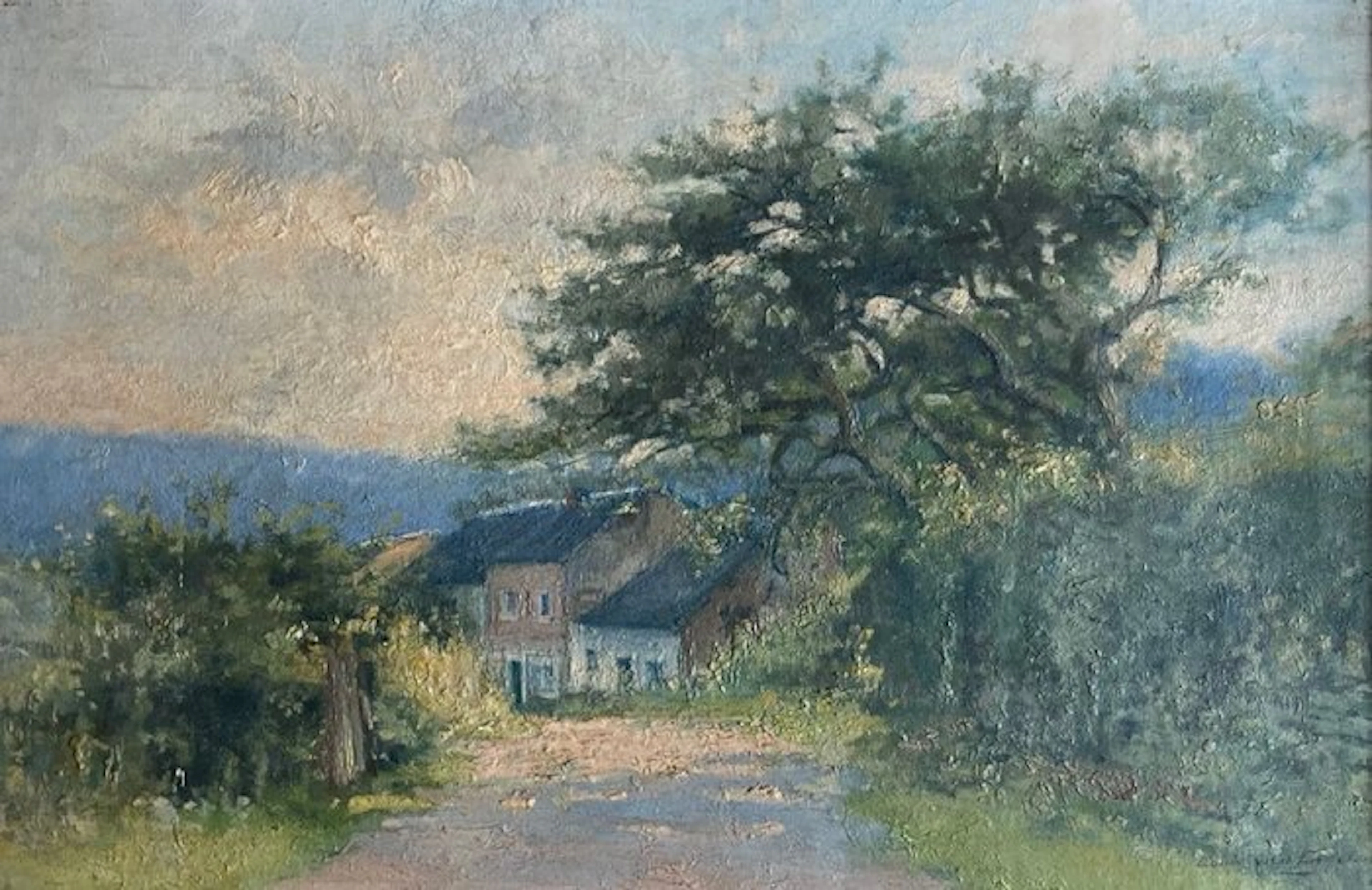 Louis van Engelen (1856-1940) - De oude appelboom bij Remouchamps