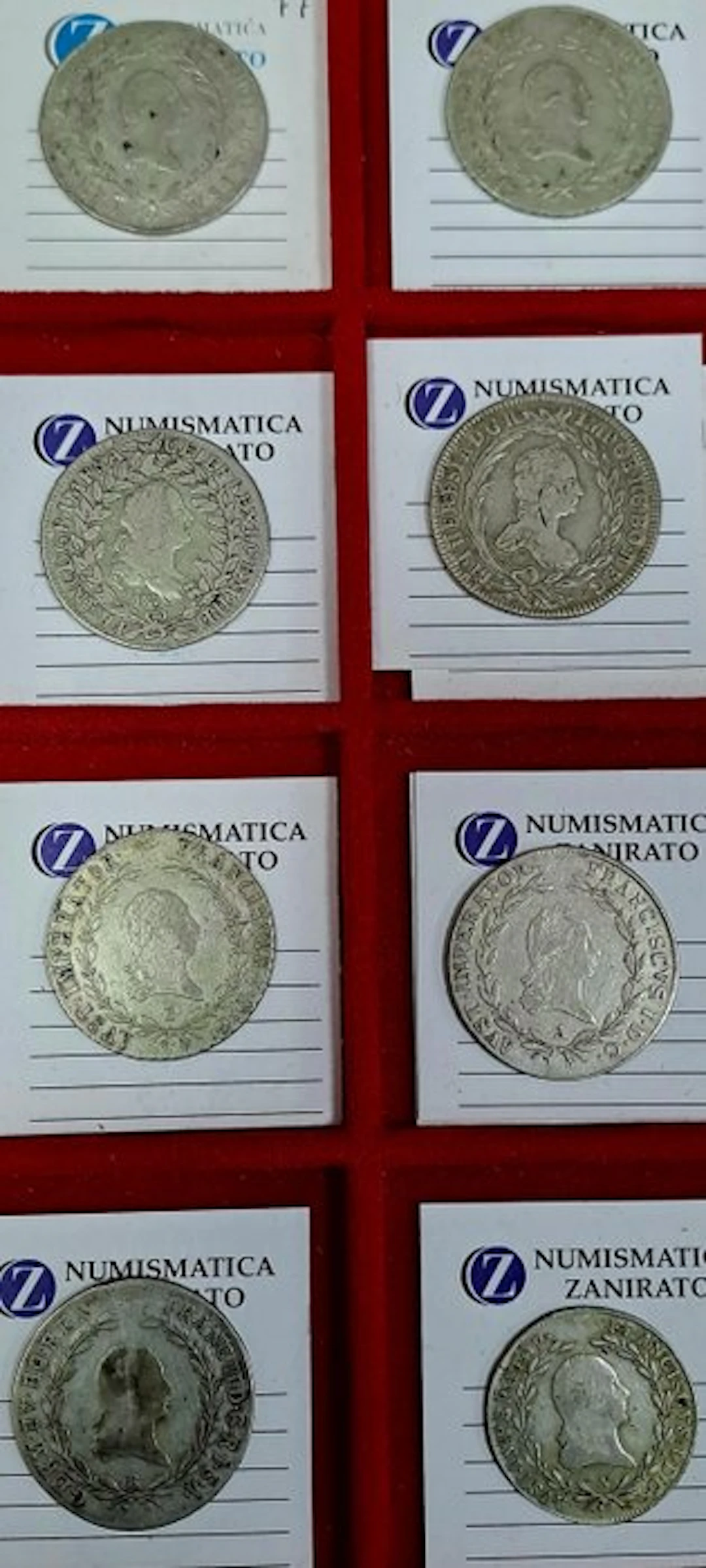 Austria. Maria Teresa - francesco I. 20 kreuzer e un 10 kreuzer anni differenti