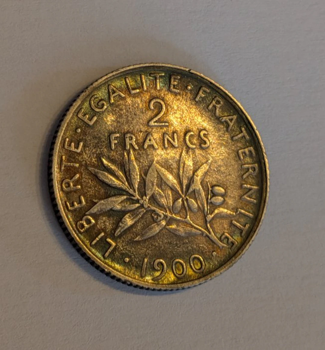 France. 2 Francs 1900 Semeuse (No reserve price)