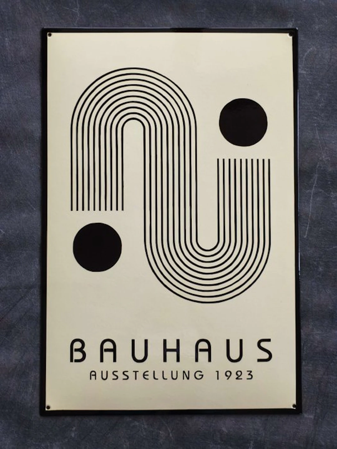 Bauhaus - enamel sign BAUHAUS Emailschild S Emaille Schild