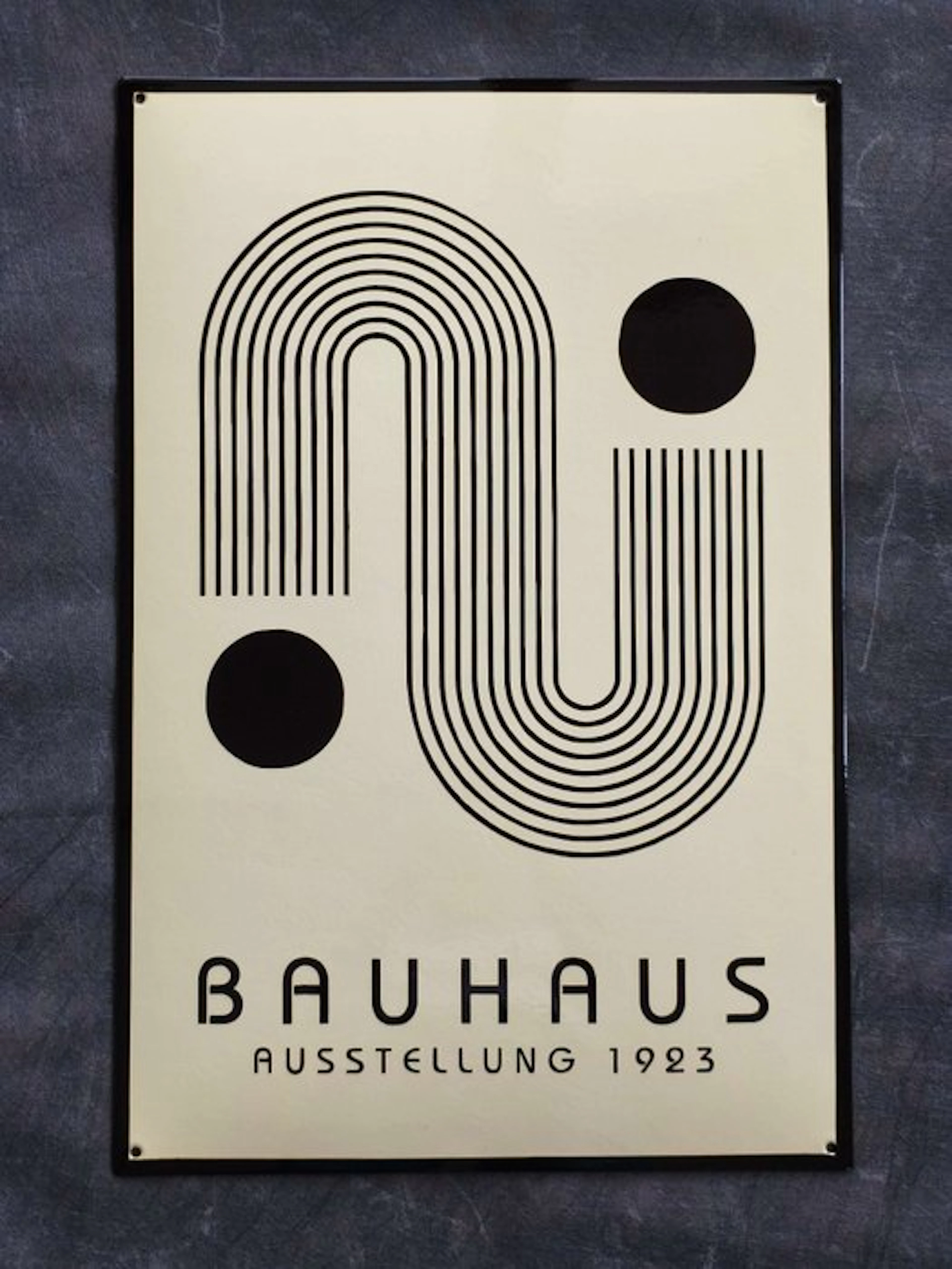 Bauhaus - enamel sign BAUHAUS Emailschild S Emaille Schild